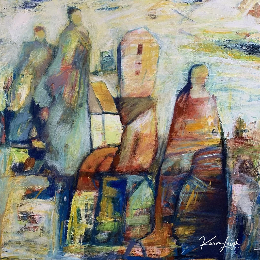 "She Carries Stories in Her Pocket" SOLD