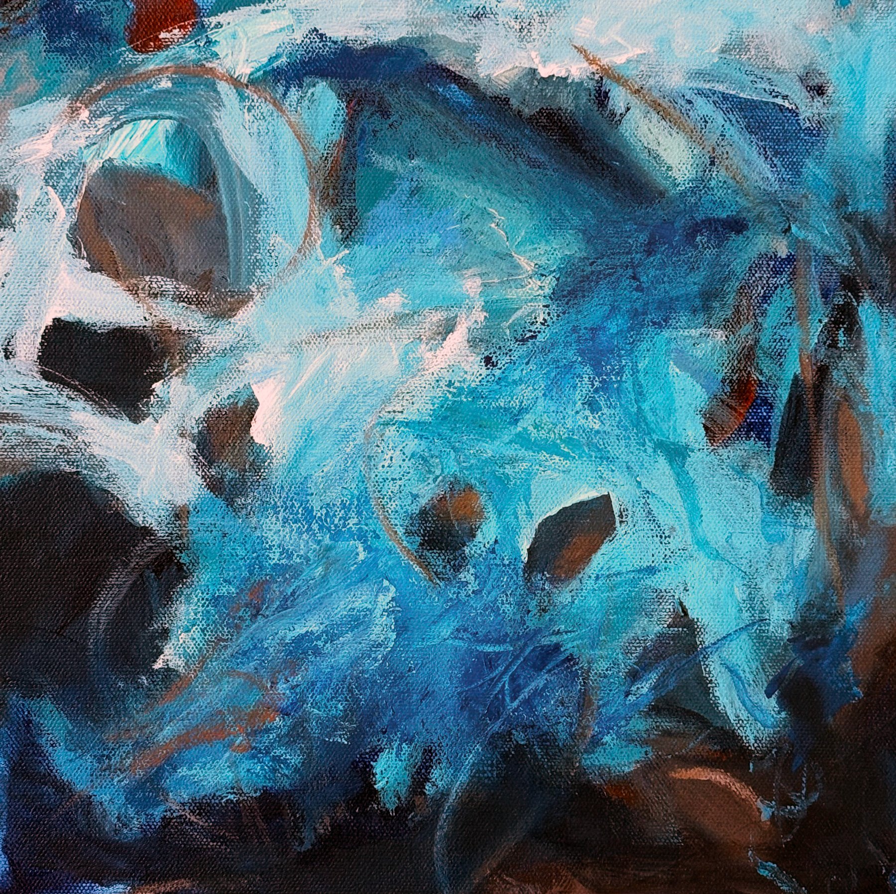 Tidal Study #2 - 12" x 12" Acrylic on canvas - Available