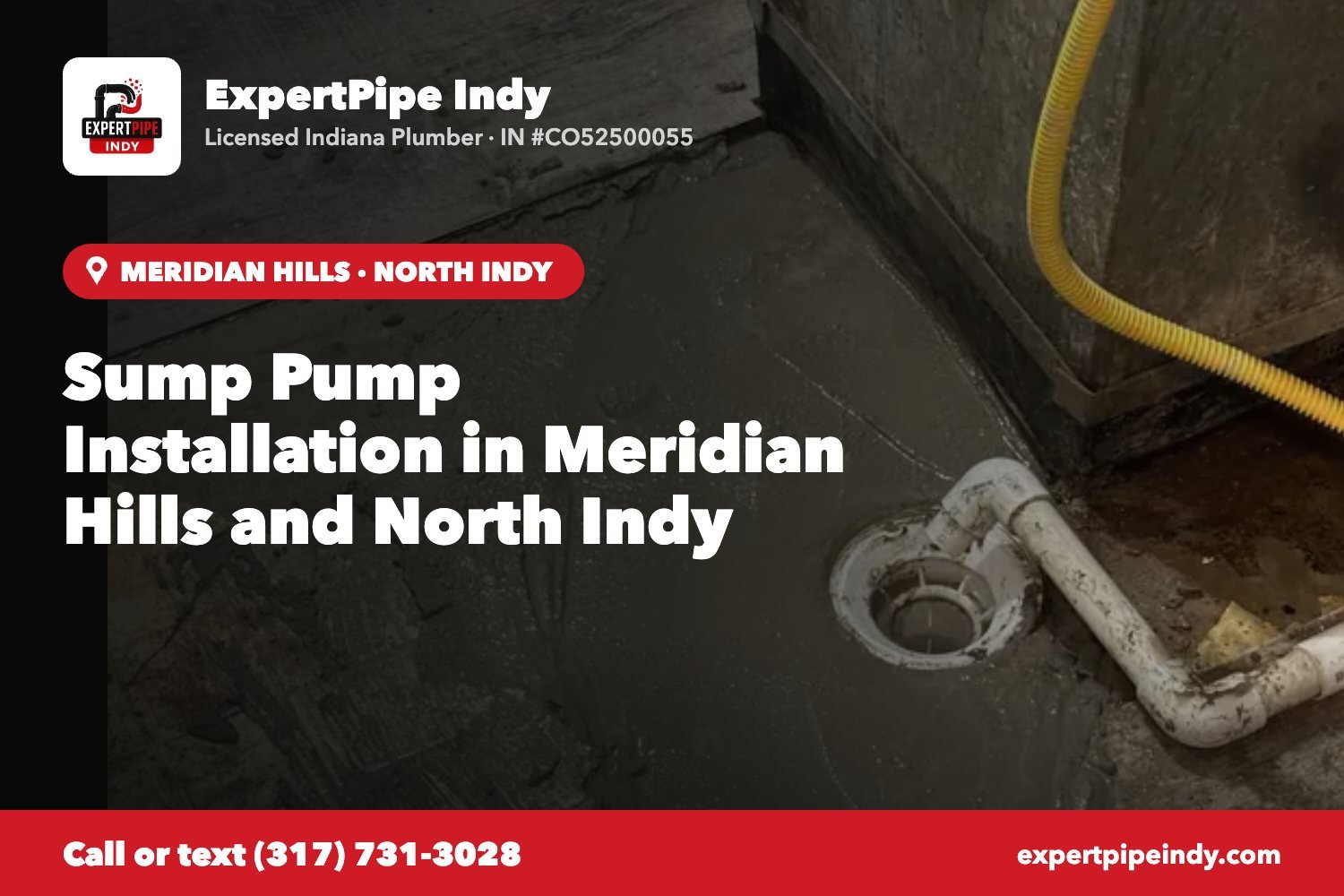 Sump Pump Installation in Meridian Hills and North Indy