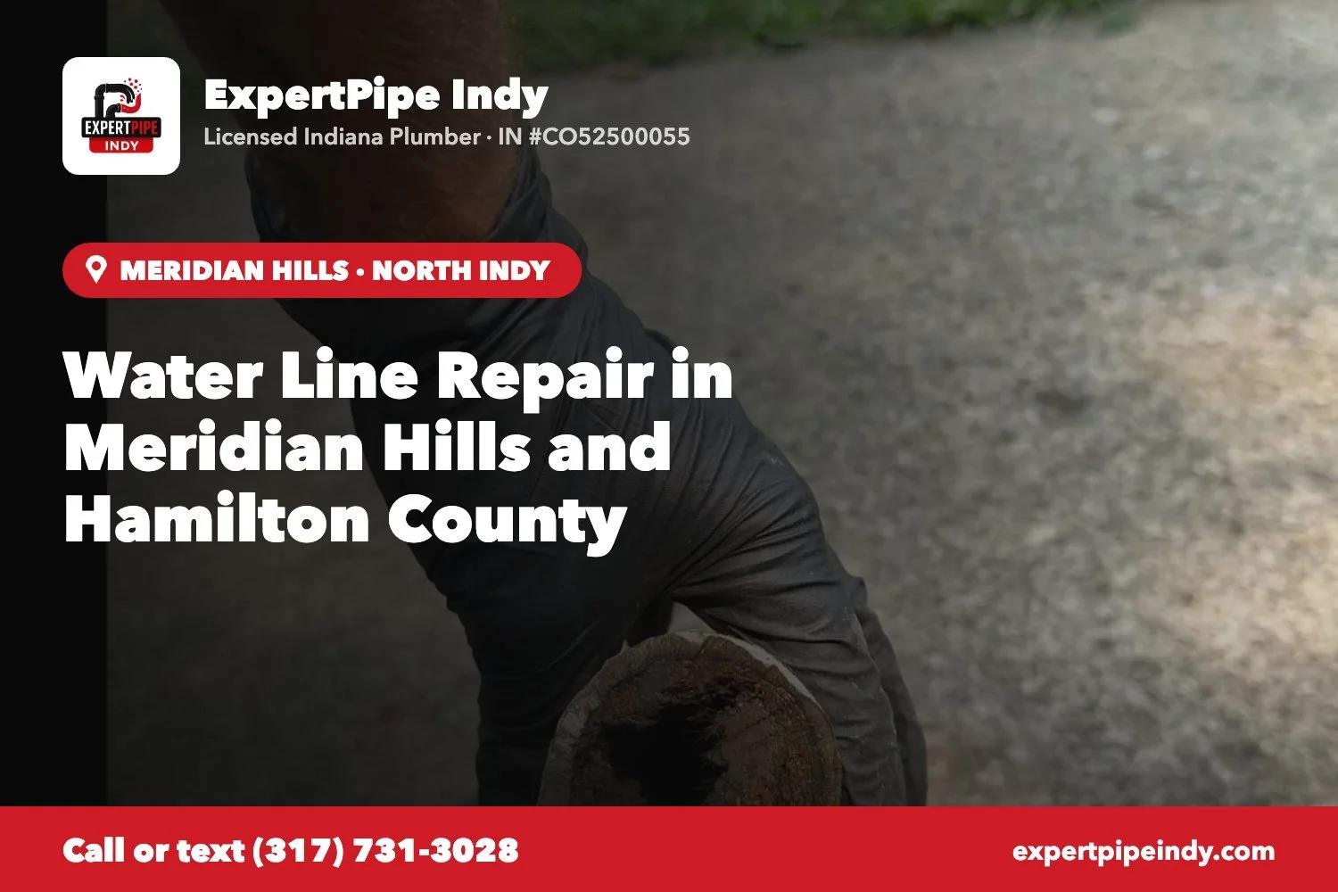 Water Line Repair in Meridian Hills and Hamilton County