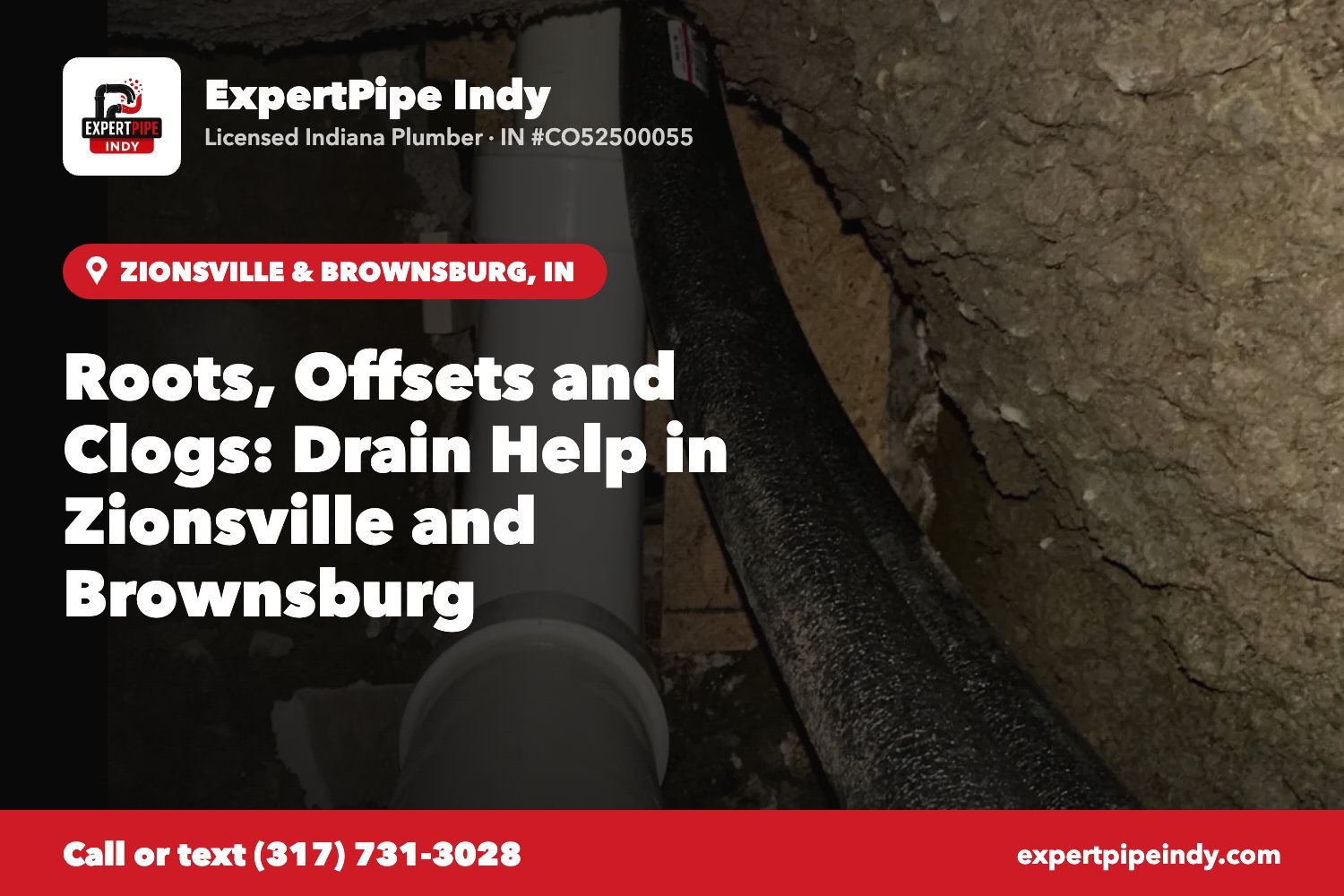 Roots, Offsets and Clogs: Drain Help in Zionsville and Brownsburg