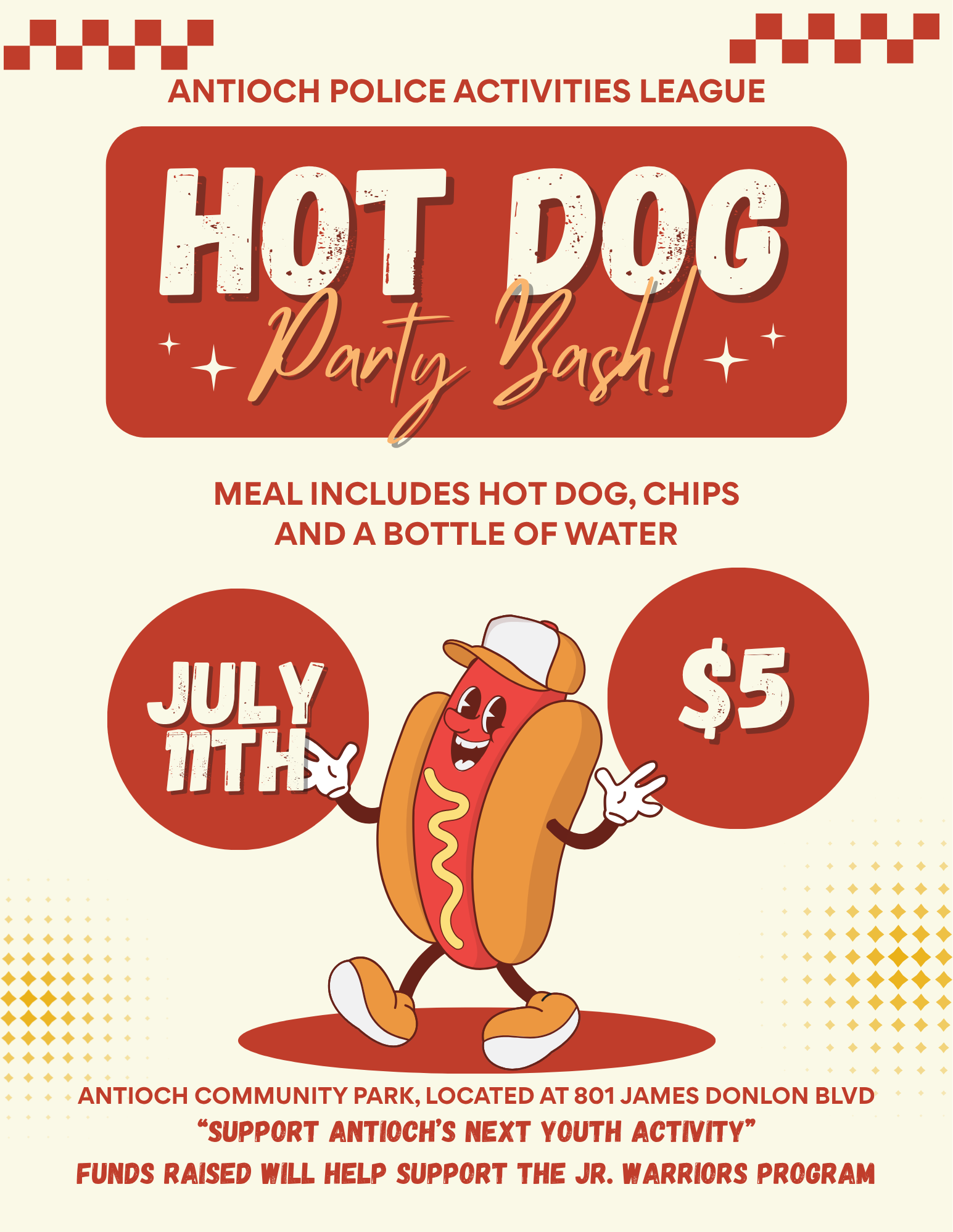 Antioch PAL Hot Dog Party Bash Fundraiser