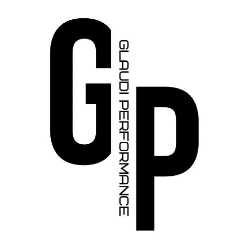 Logo with large black letters G and P, with vertical text 'Group Performance' between them.