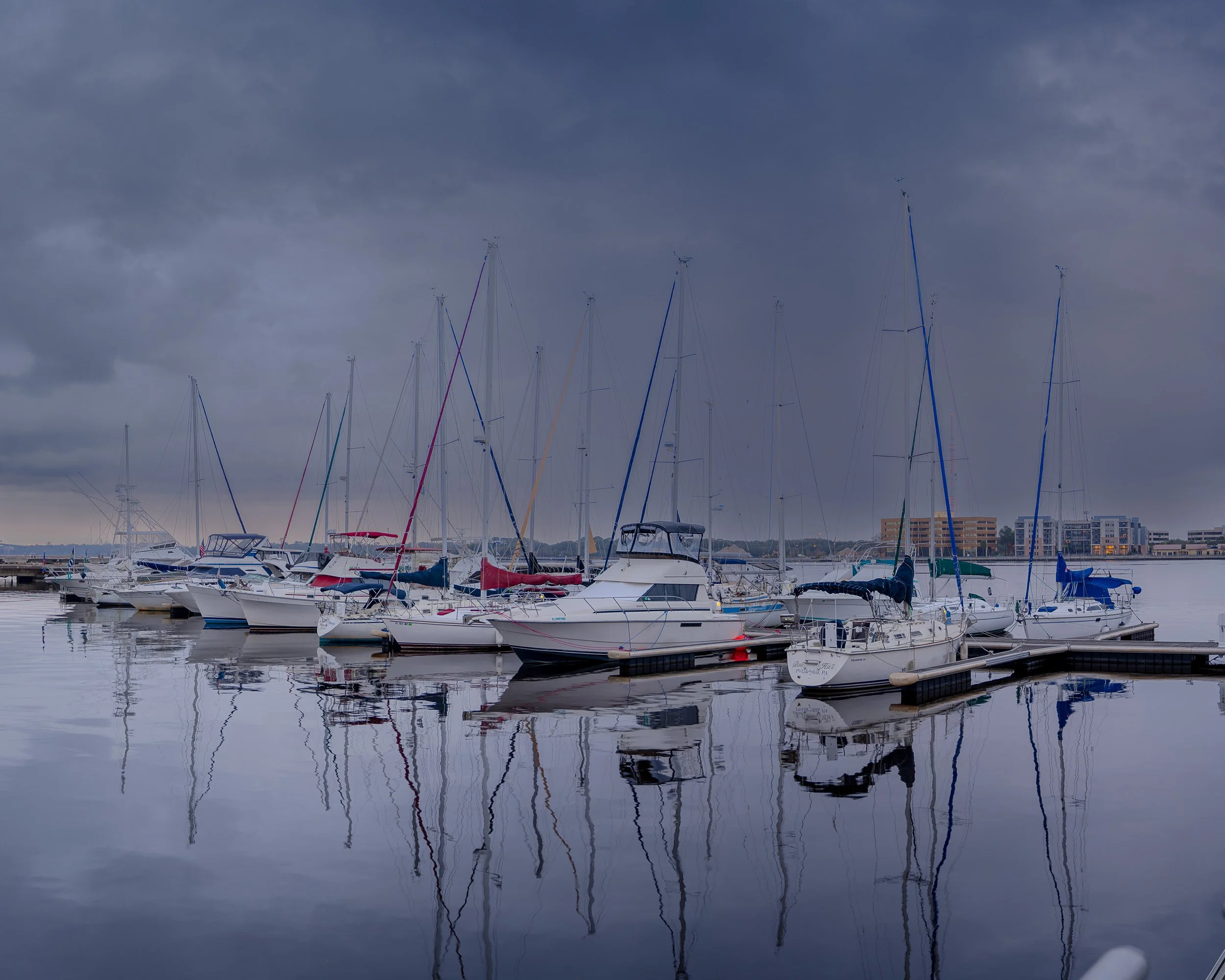 Early morning in the Marina