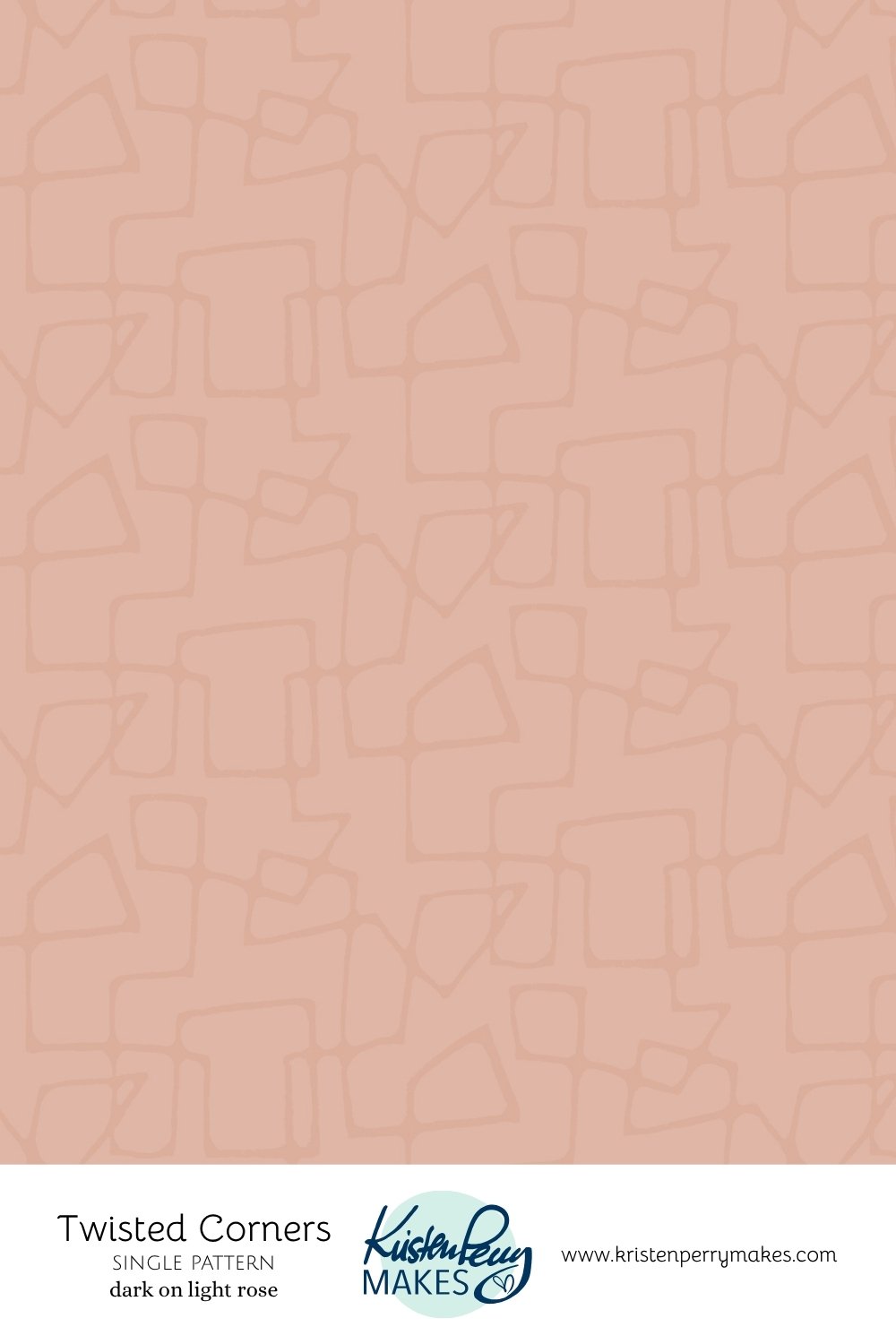 Pattern background with irregular twists and corners in darker pink on a light rose background.