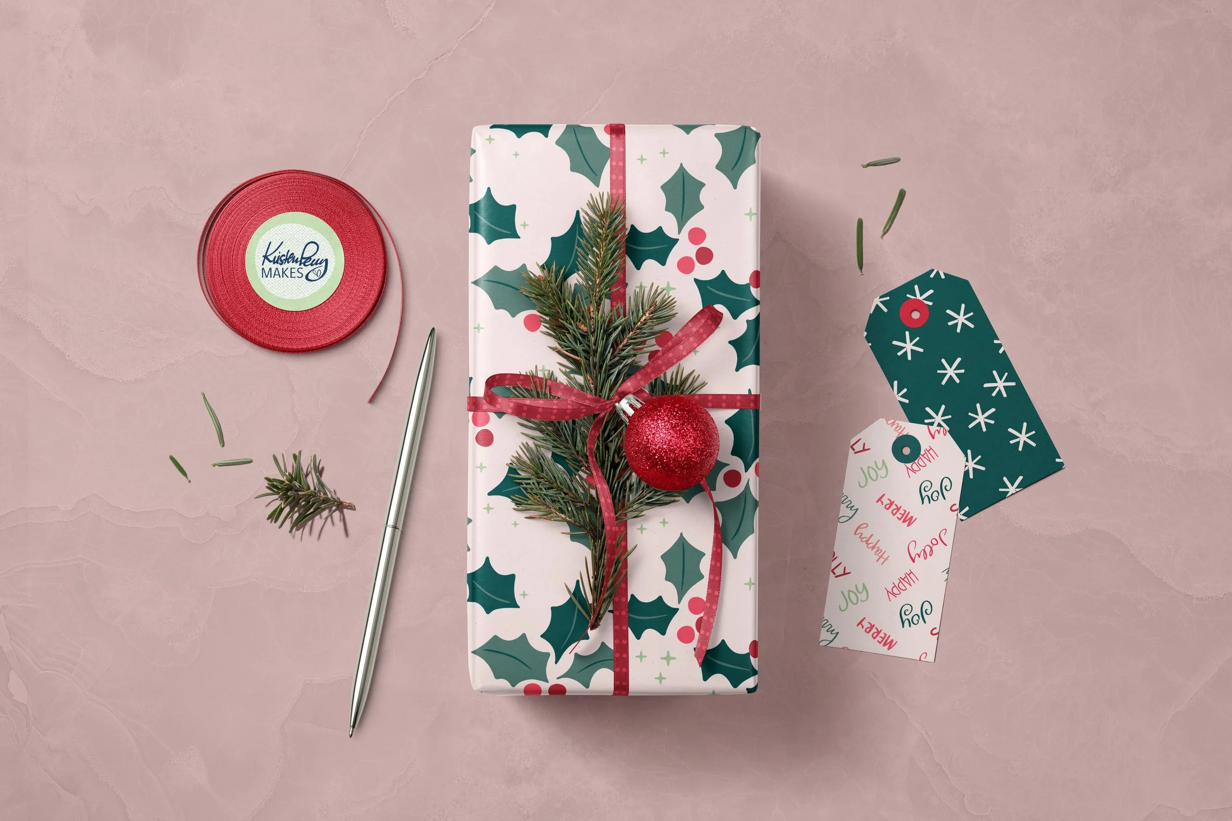 MU Christmas Gift Wrapping Paper Mockup by Creatsy®.jpg