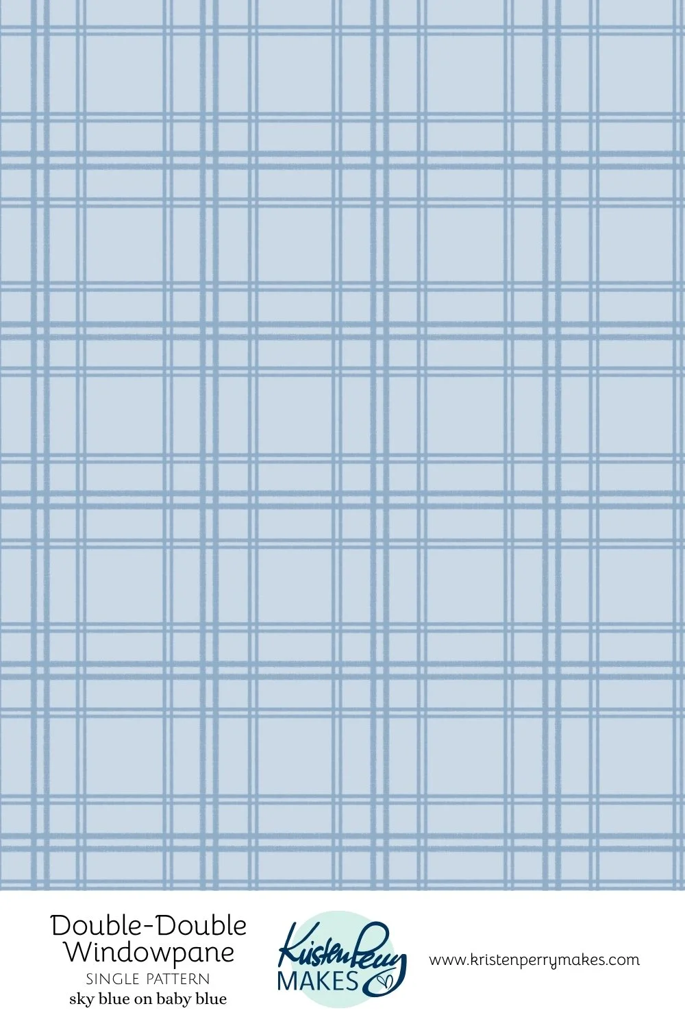 Pattern of intersecting sky blue and baby blue lines creating a plaid design.