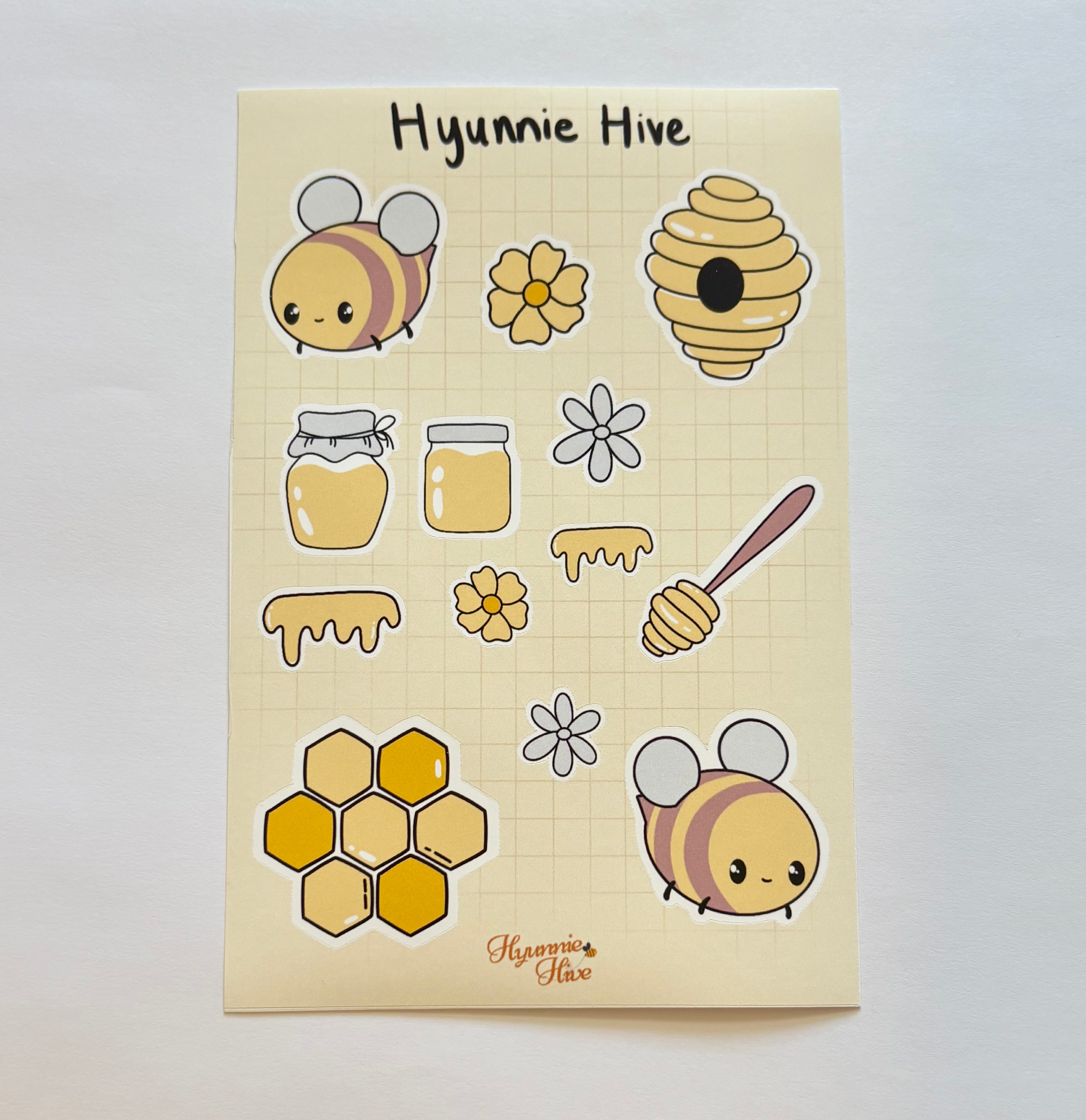 Hyunnie Hive Sticker Sheet