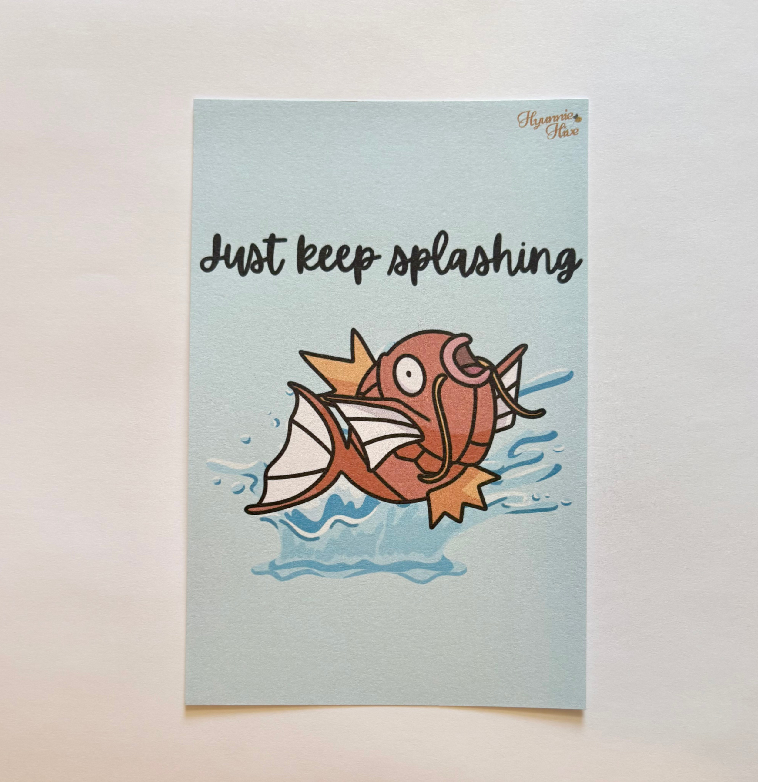 Just Keep Splashing Postcard