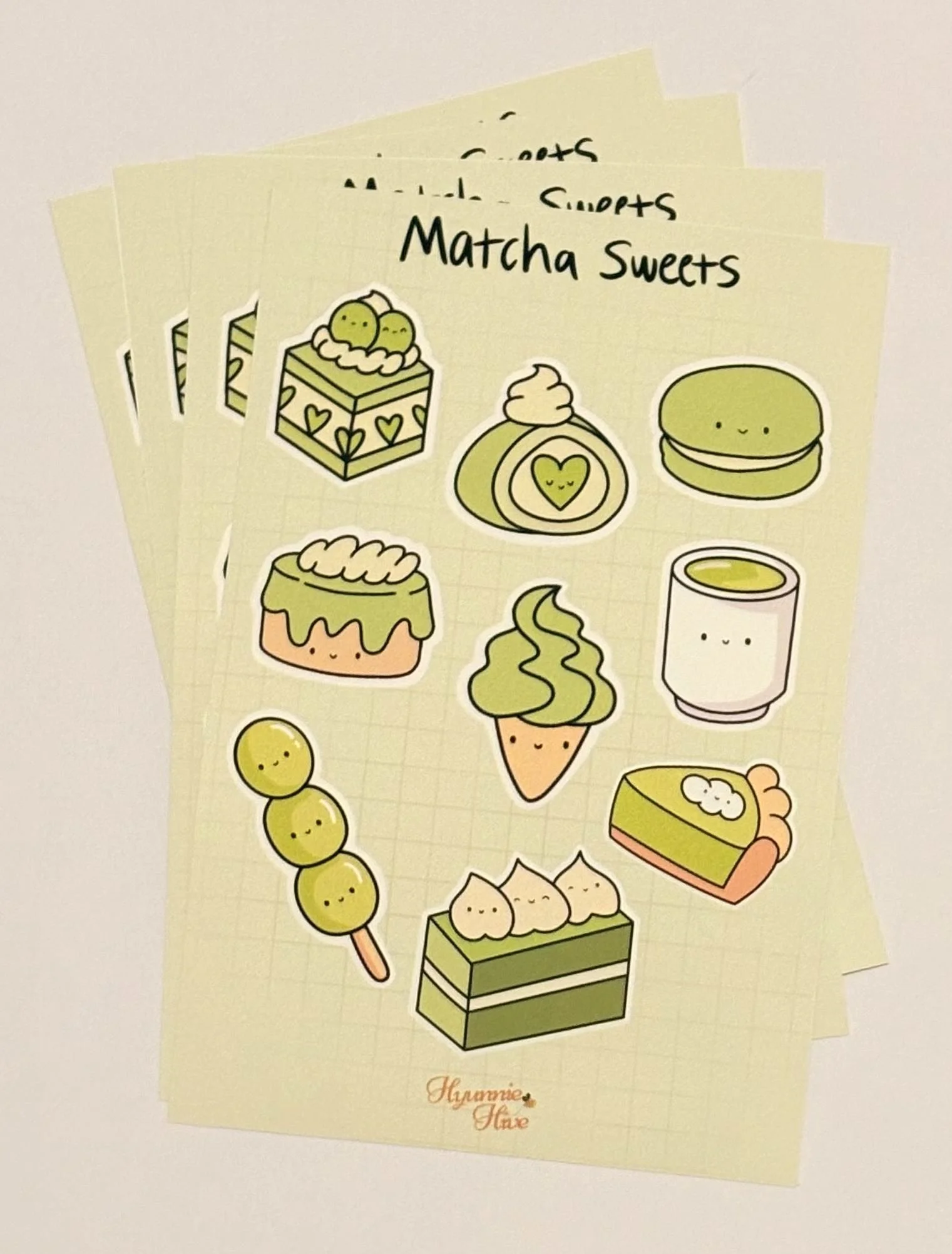 Matcha Sweets Sticker Sheet