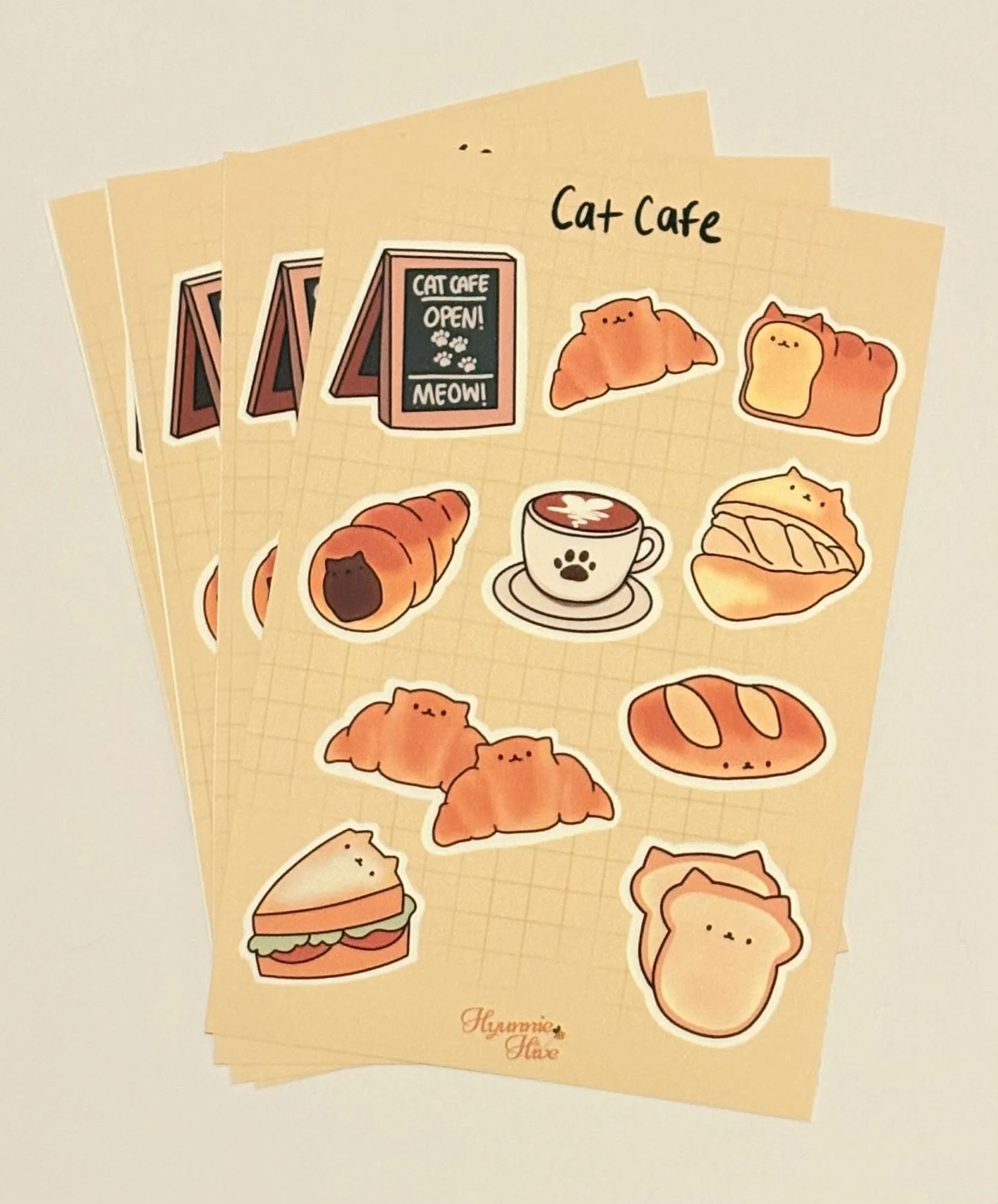 Cat Cafe Sticker Sheet