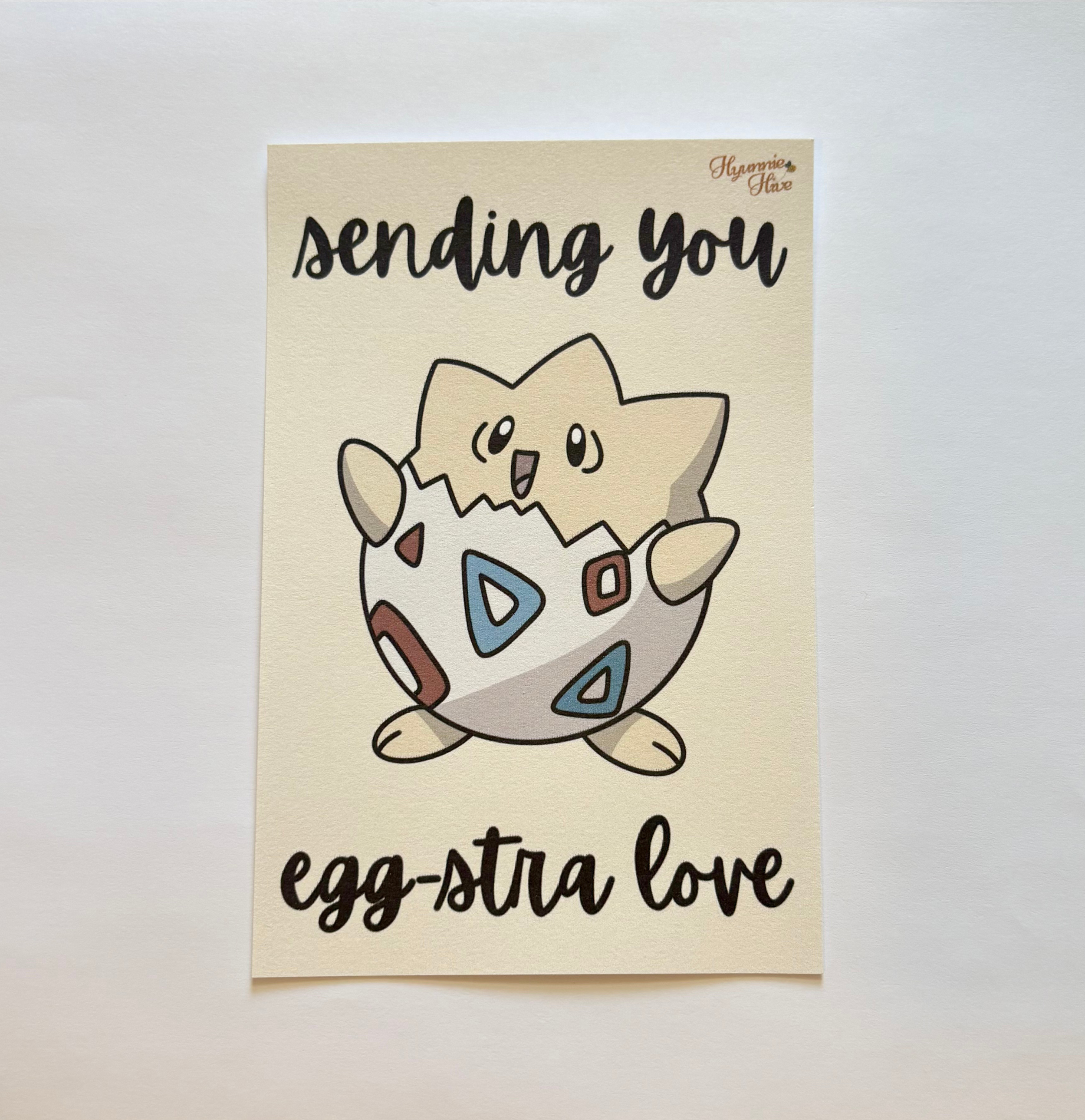 Egg-stra Love Postcard