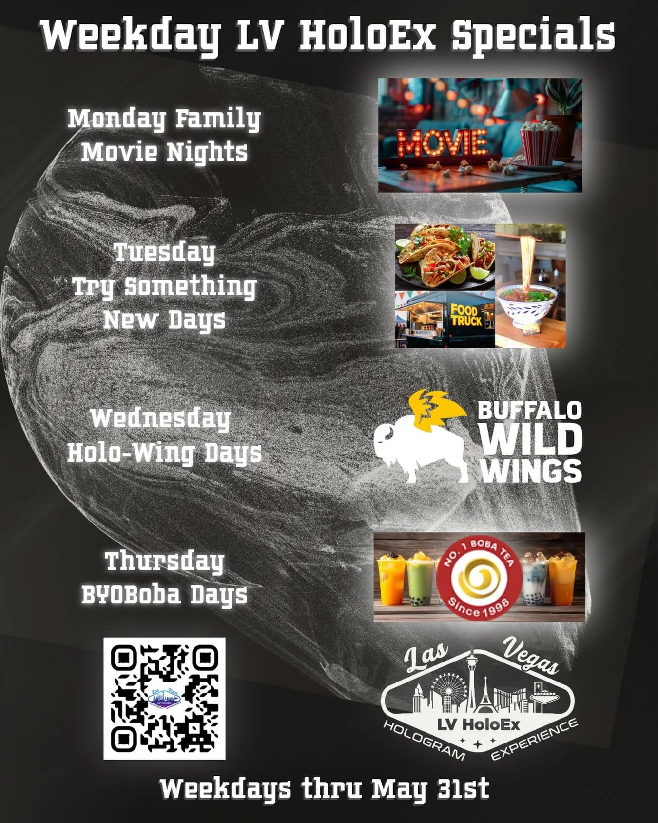 🌌 Weekday specials at @lvholoex 💥

🌌 Come join the fun &amp; see 3D holograms! 

➡️ 601 Mall Ring Circle, 
Henderson, NV 

#lvholoex #3d #weekday #fun #lasvegas