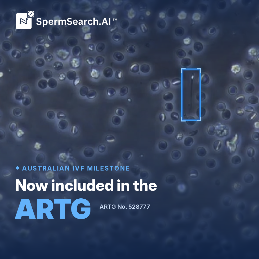 SpermSearch.AI is now included in the ARTG