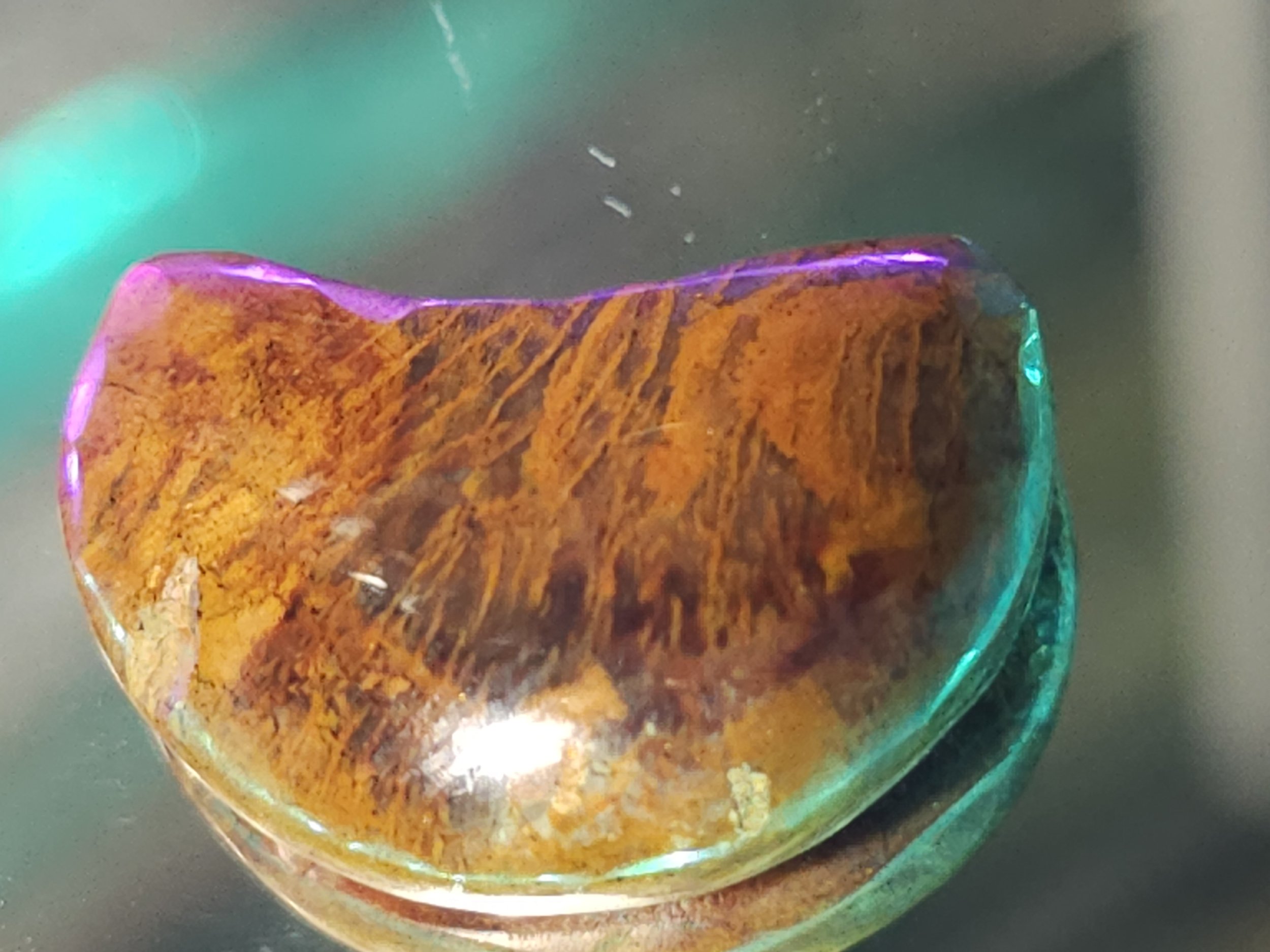 Ferruginous Quartz Moon Cabochon