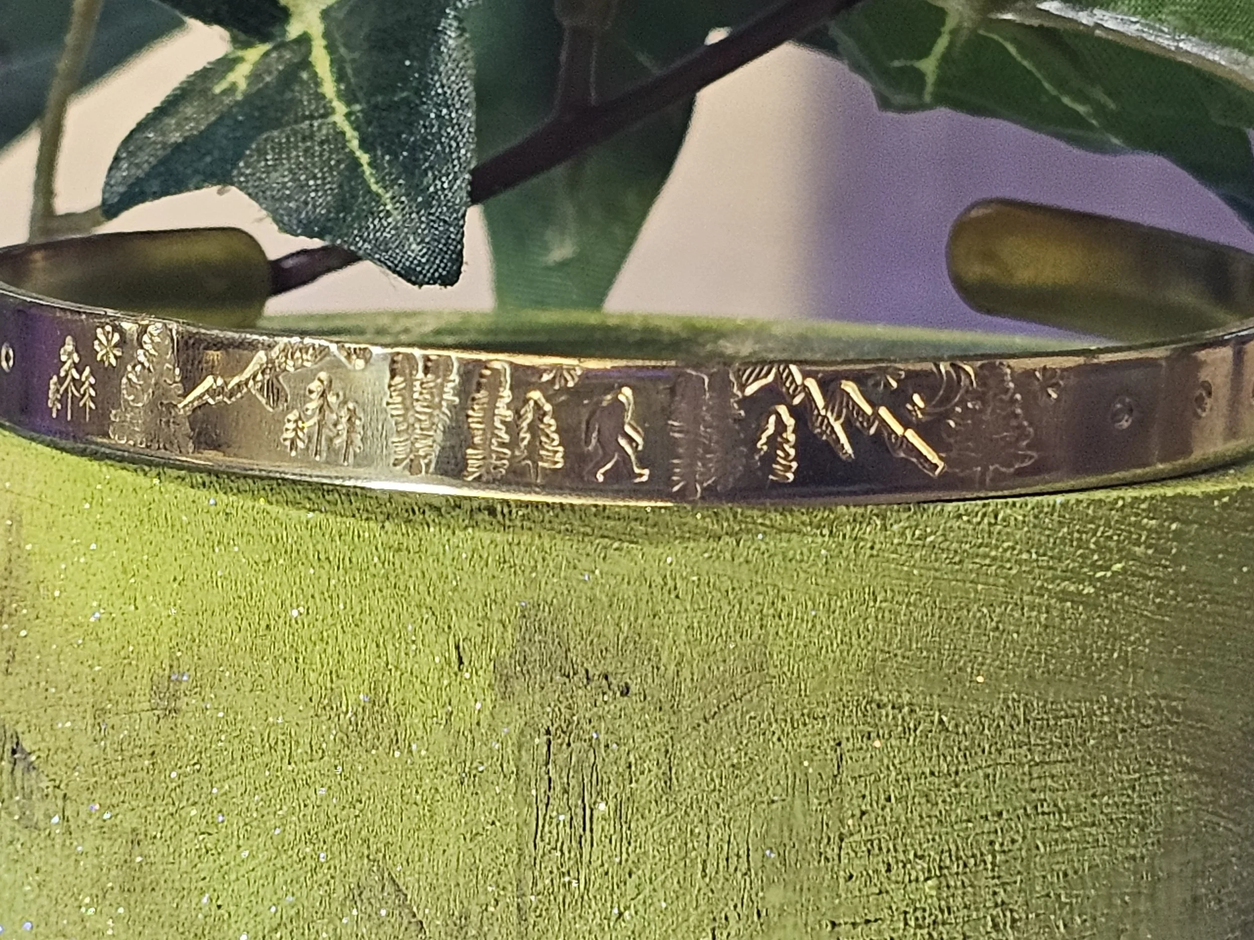 Bigfoot Hand Stamped Bracelet