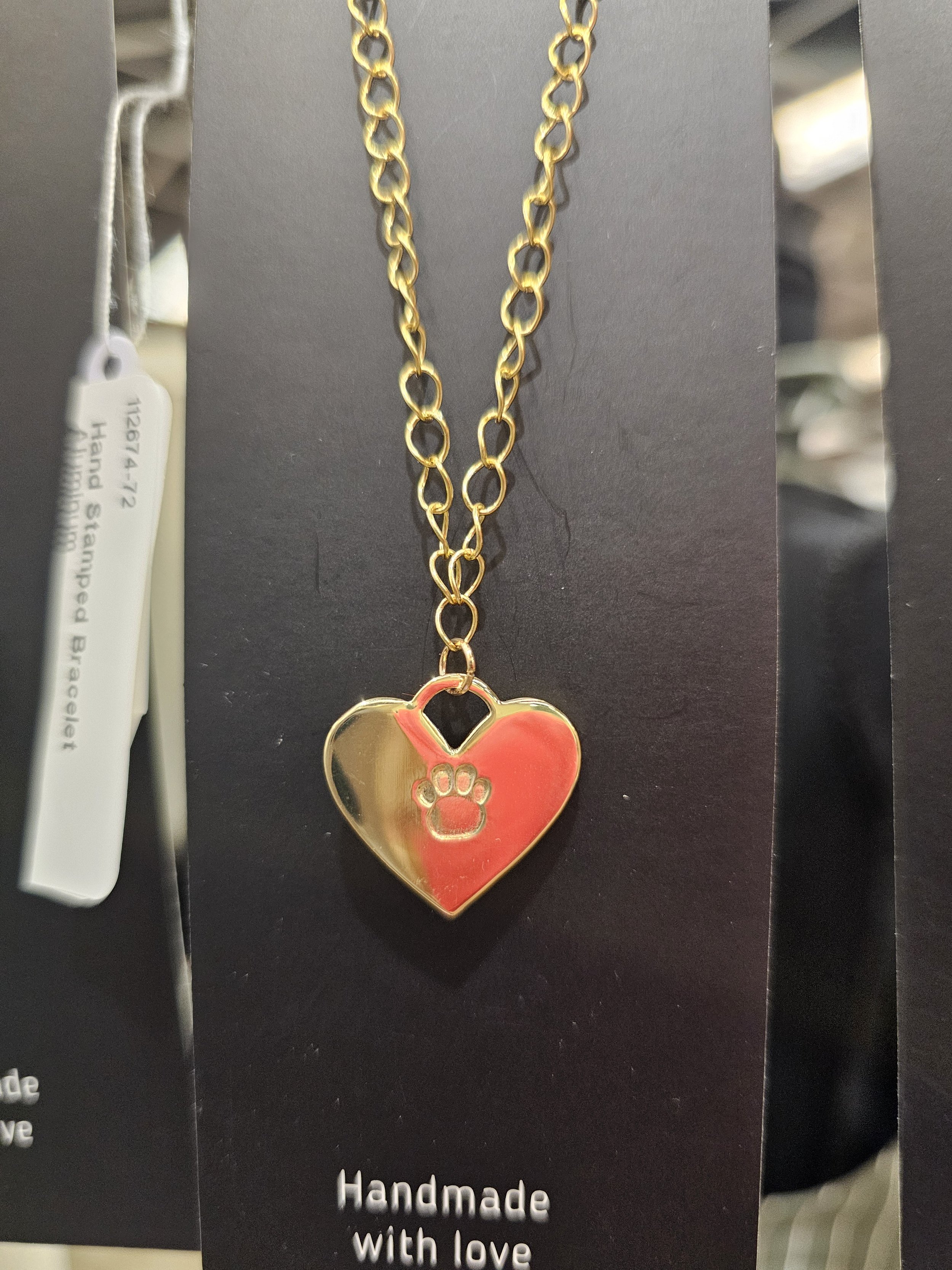 Paw Stamped Necklace