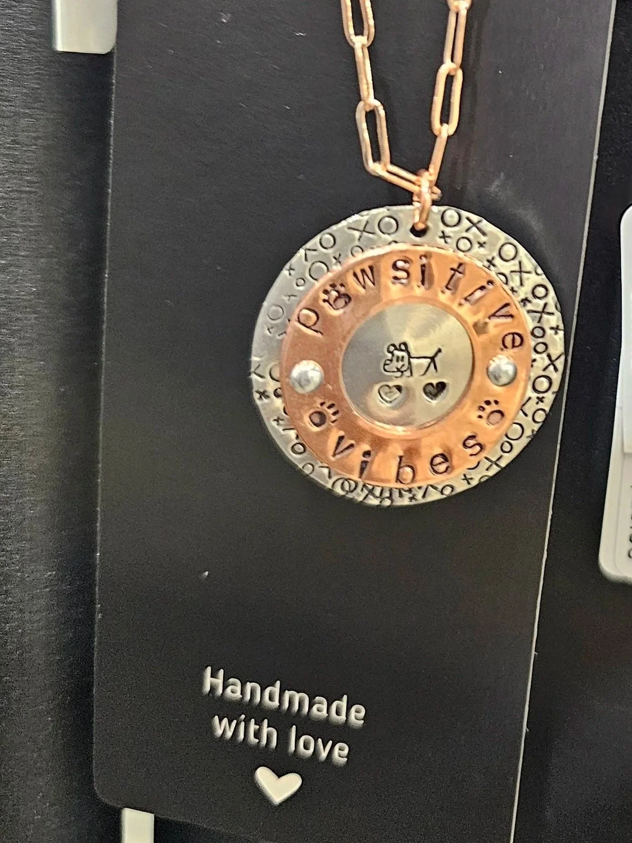 Pawsitive Vibes Mixed-Metals Necklace