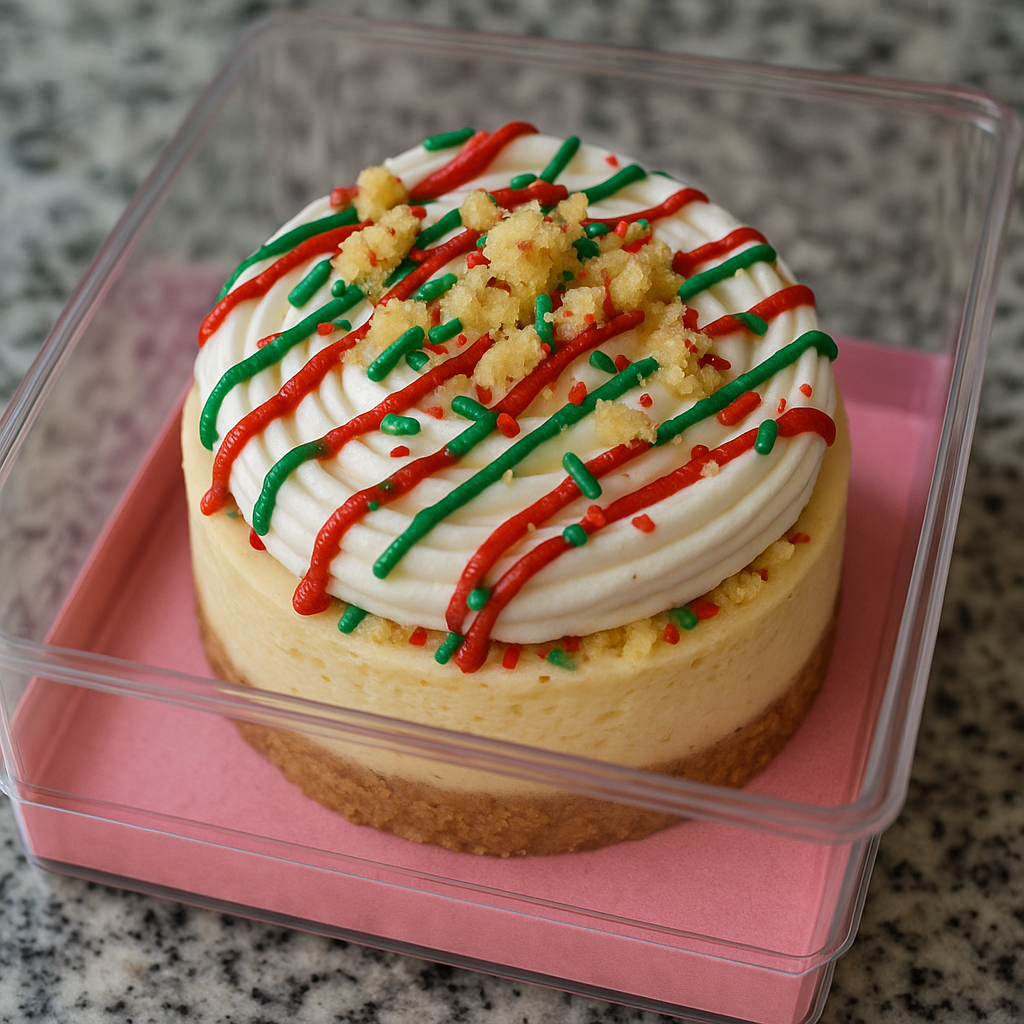 Christmas Tree Bento Cheesecake