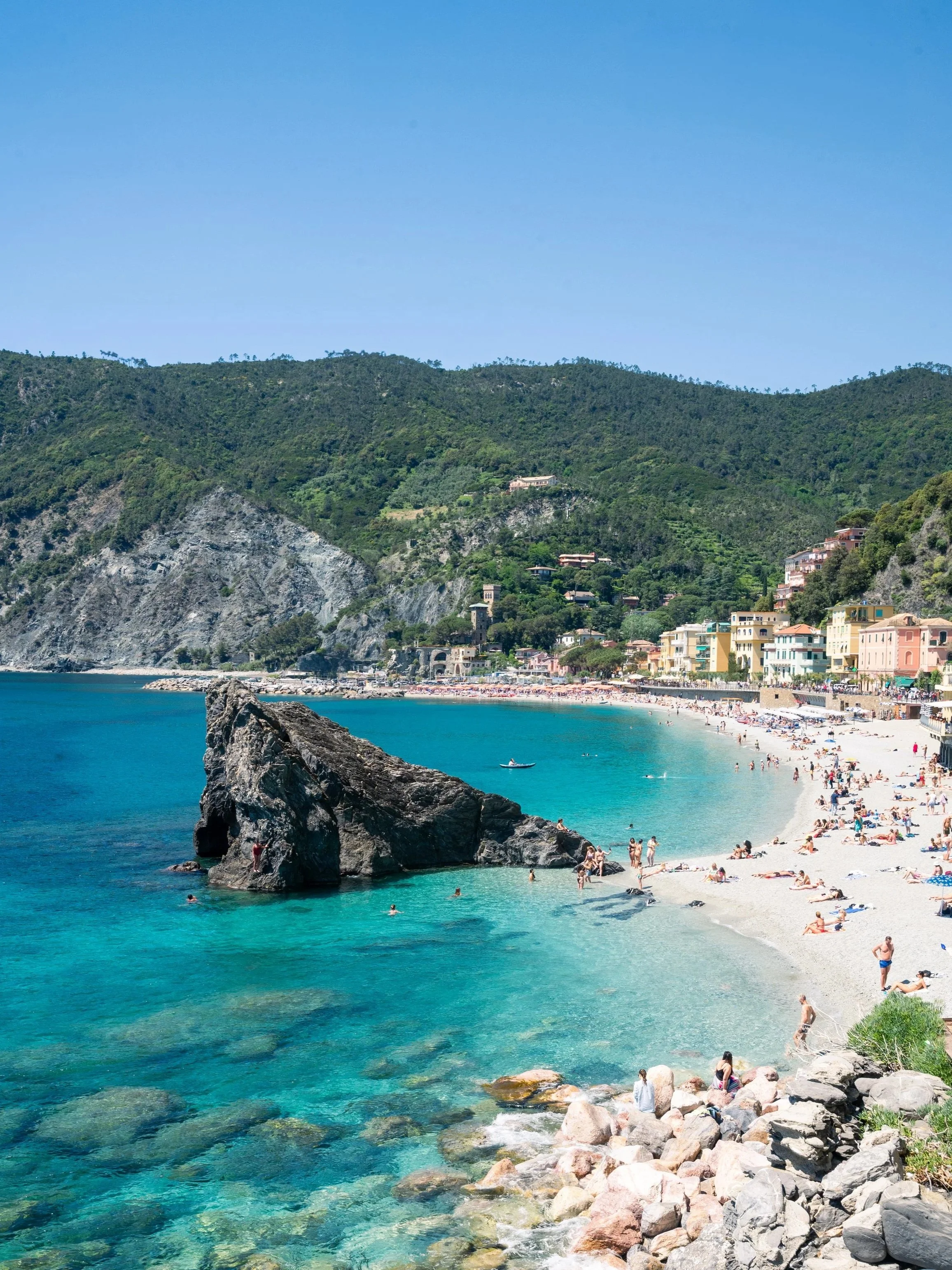 'The Beach at Monterosso al Mare' Cinque Terre, Italy
