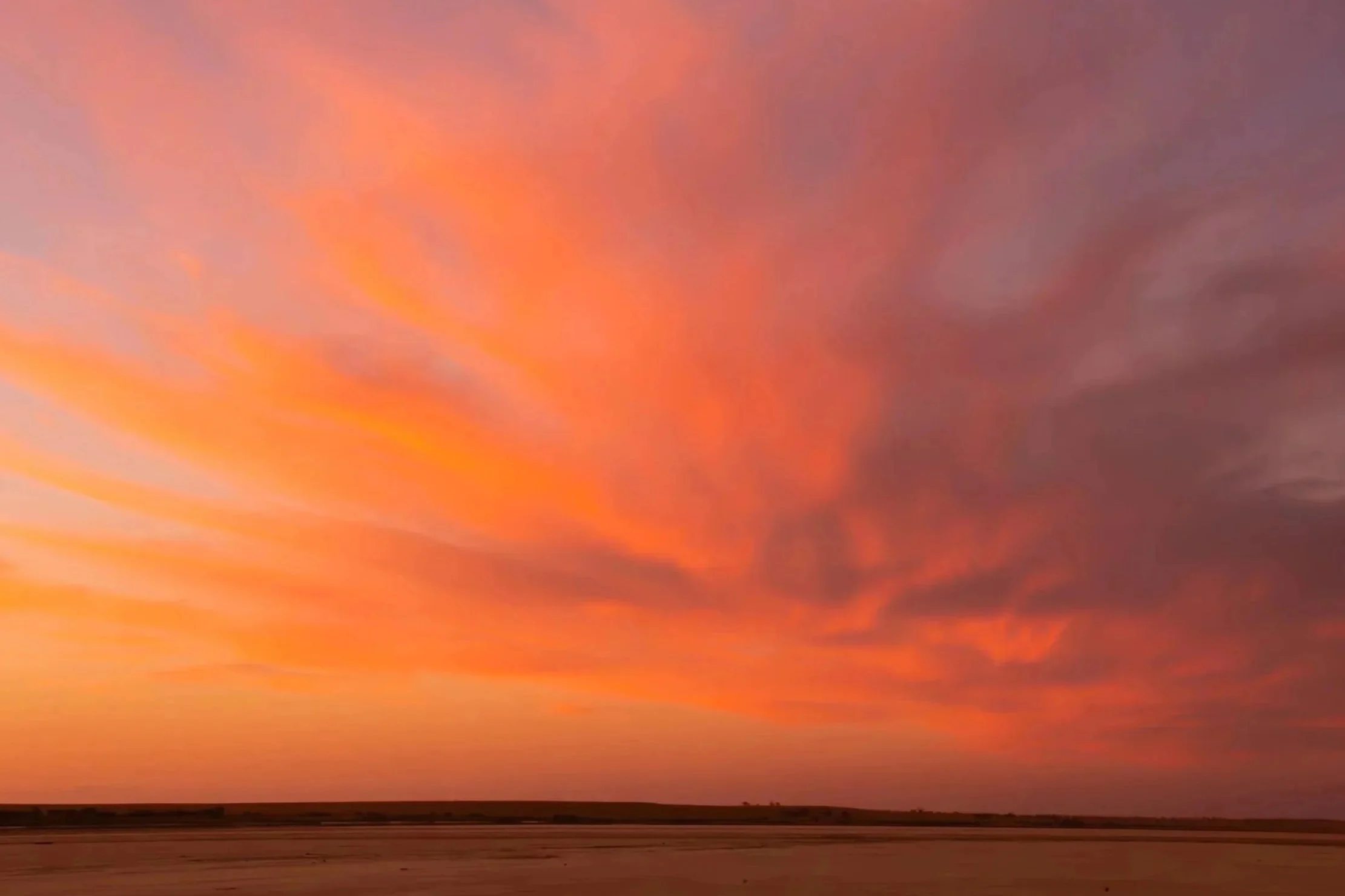 'Fire in the Sky' An explosion of sunset colour
