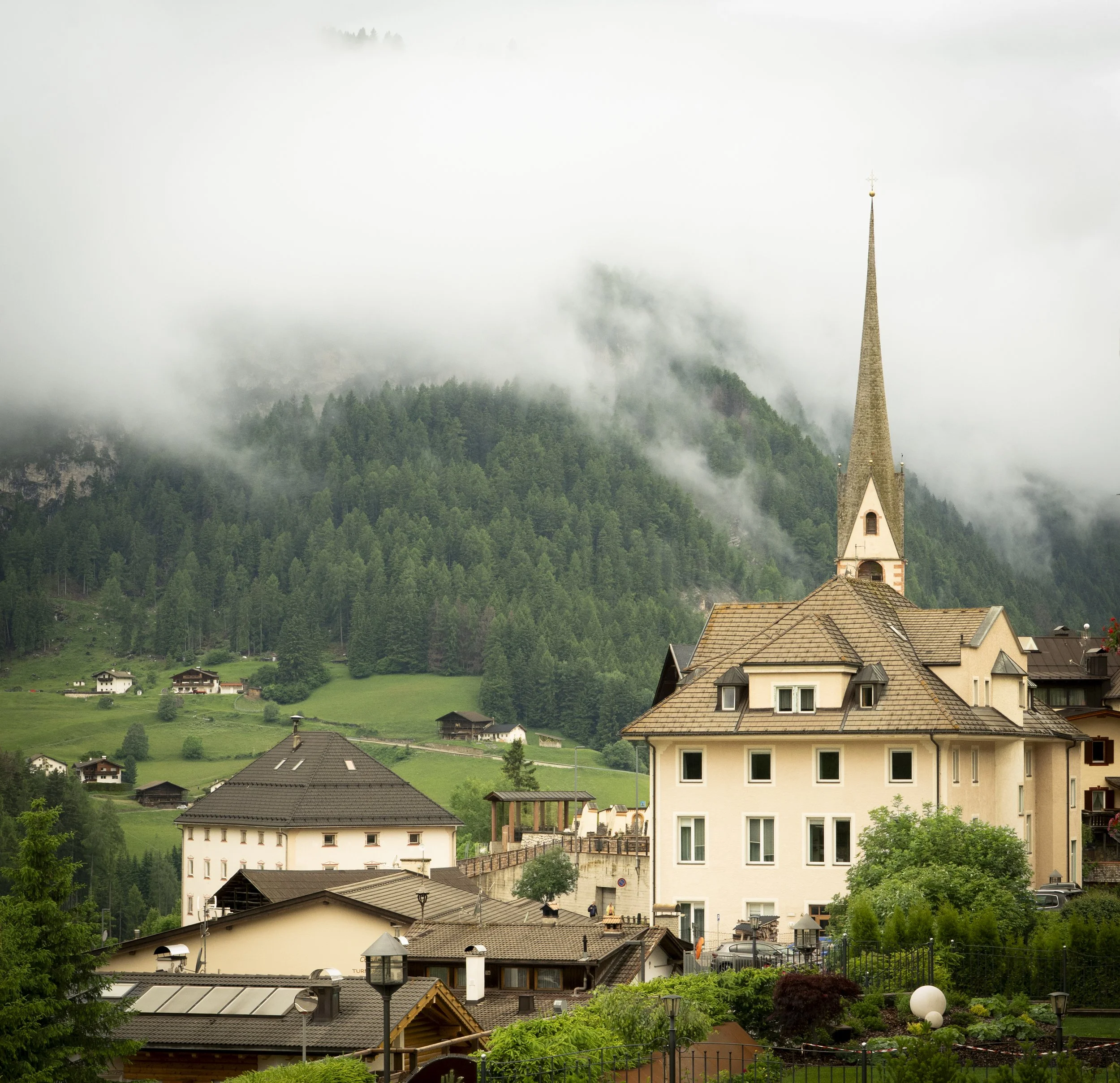 'A Steeple in the Mist' South Tyrol, Italy