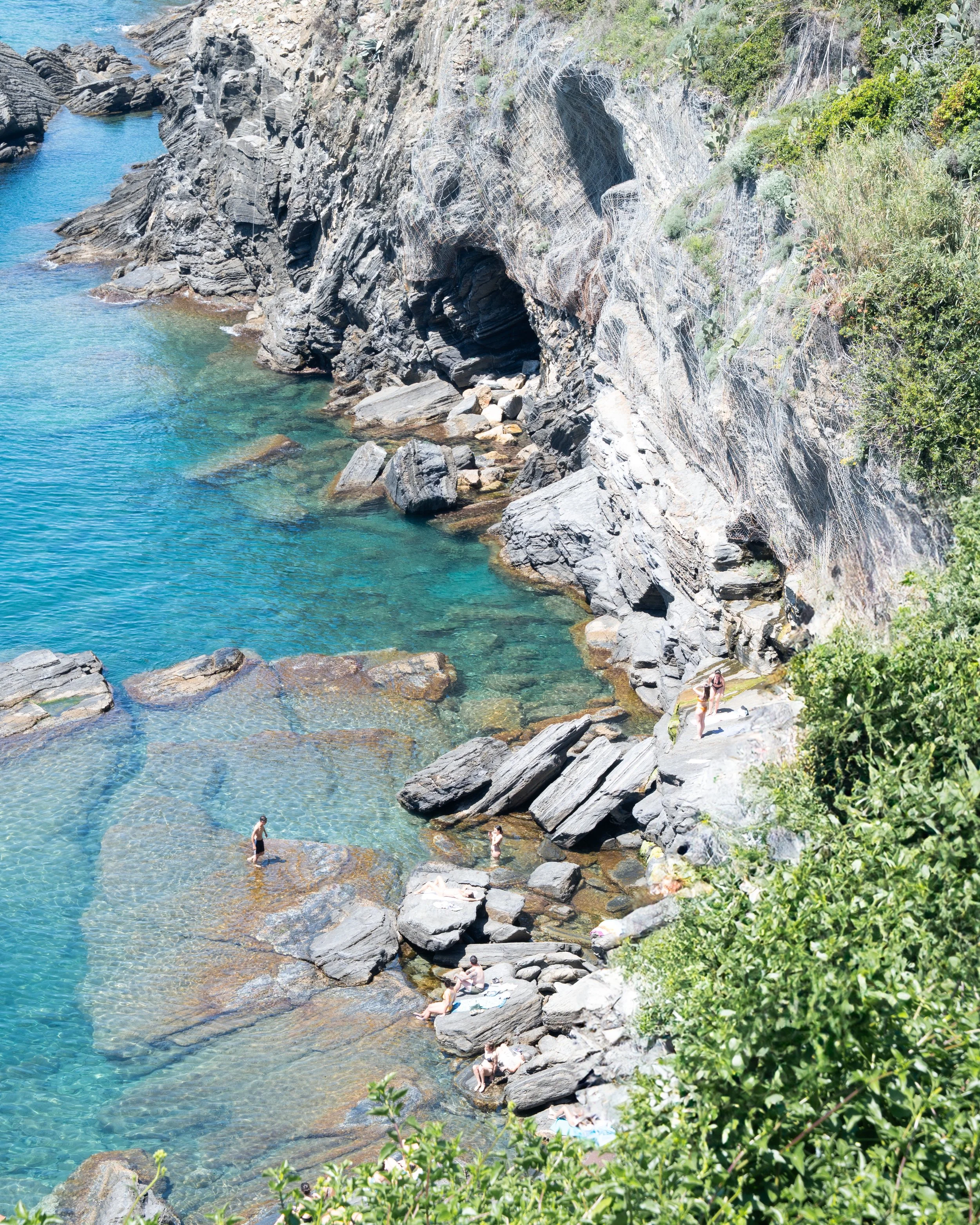 'A Secluded Coastal Cove' Liguria, Italy