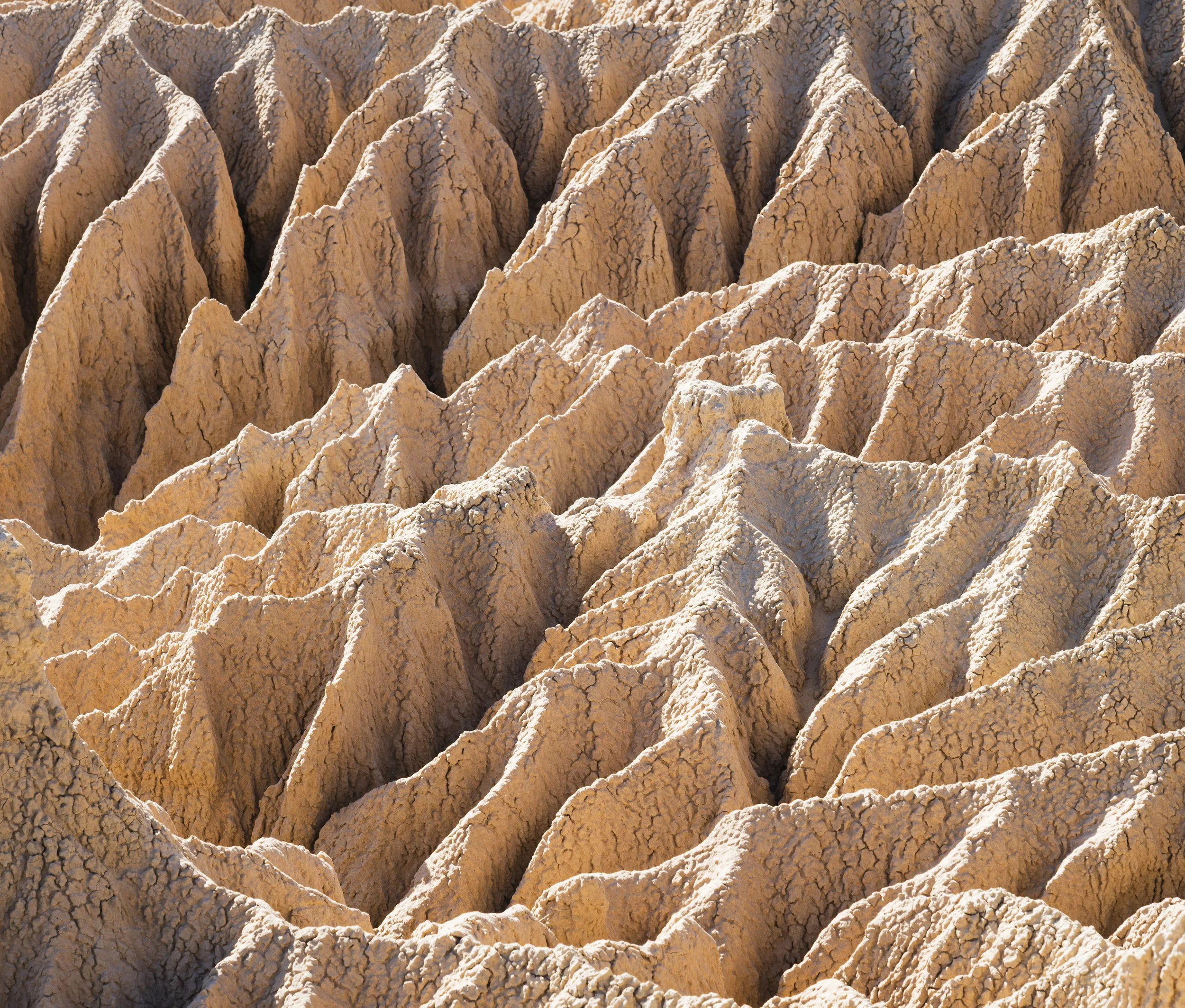 'Abstract Textures of Clay and Sand' Mungo NP, New South Wales, Australia