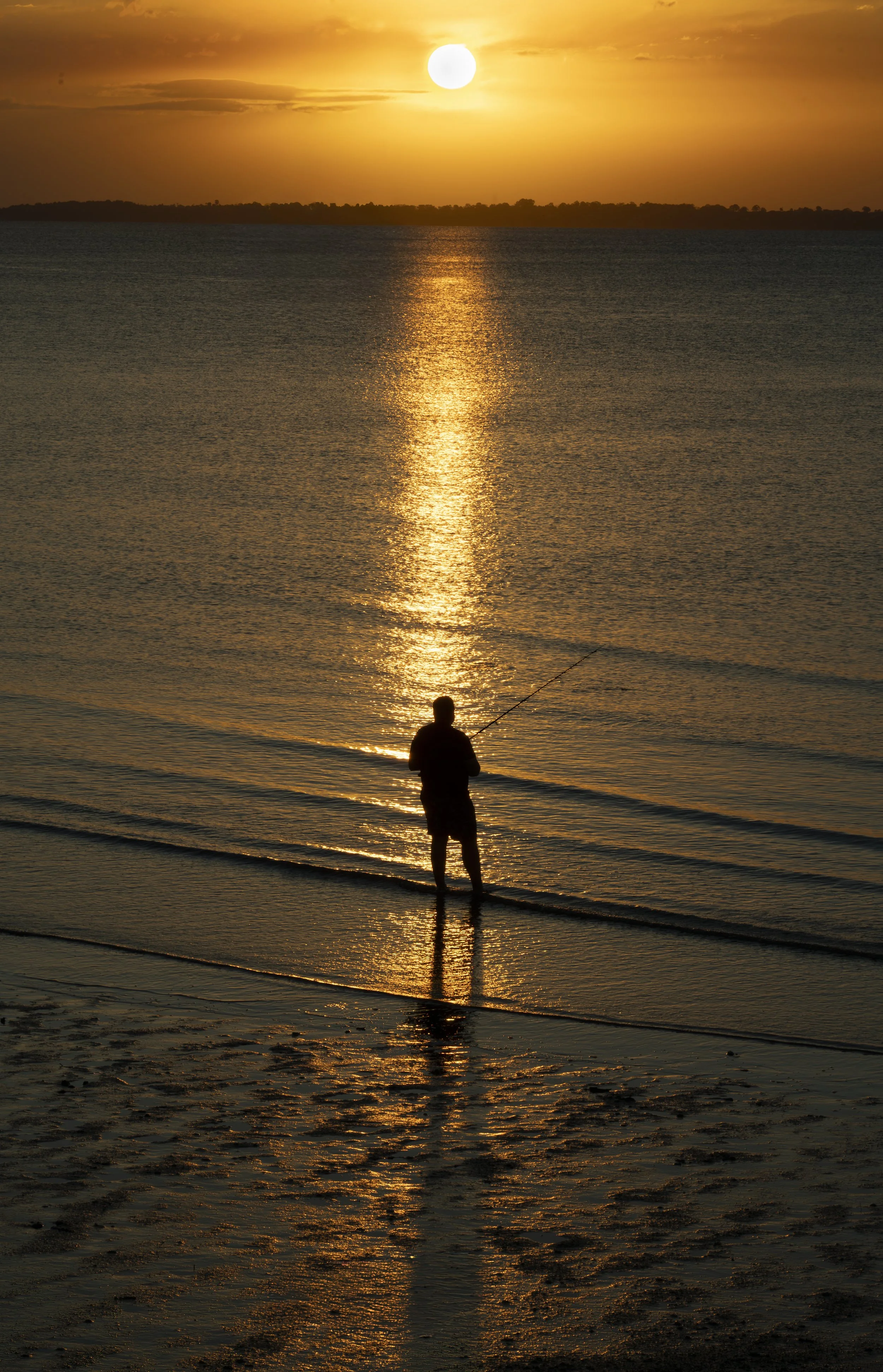 'Sunset Fisherman'