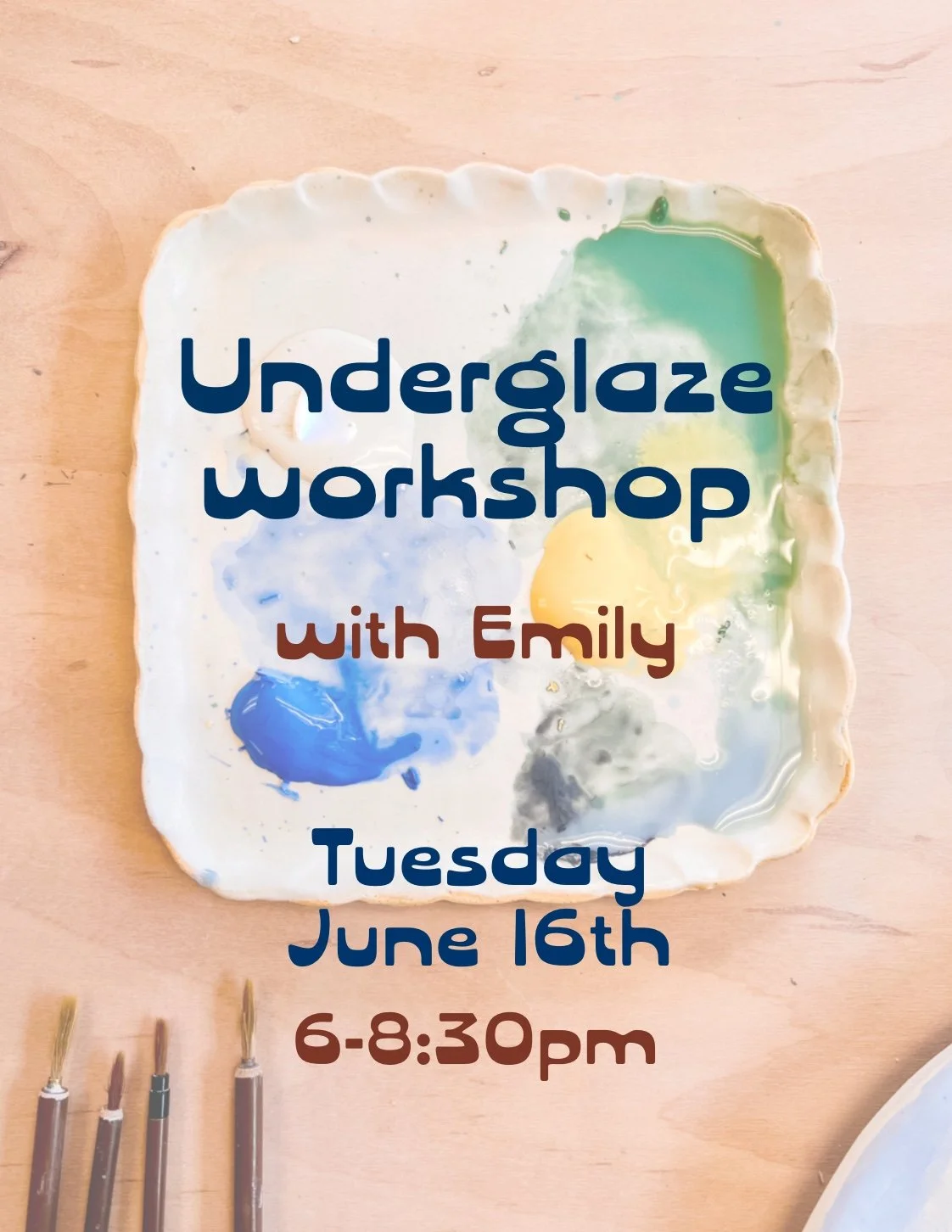 Underglaze Workshop with Emily