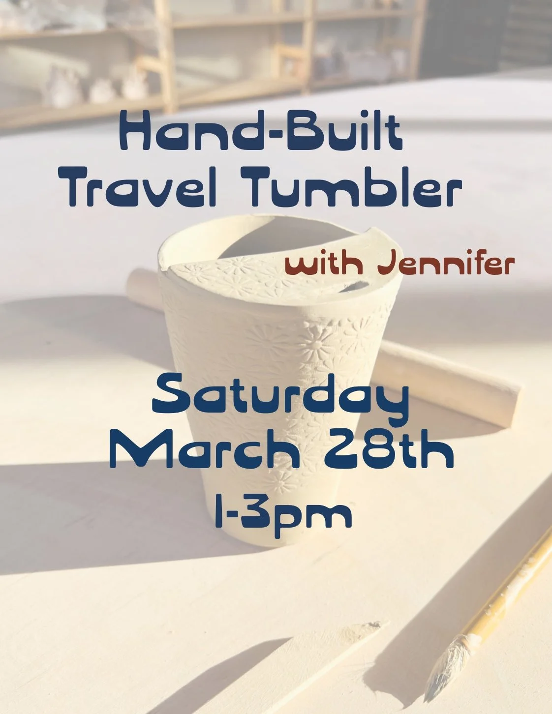 Hand-Built Travel Tumbler-March 28th
