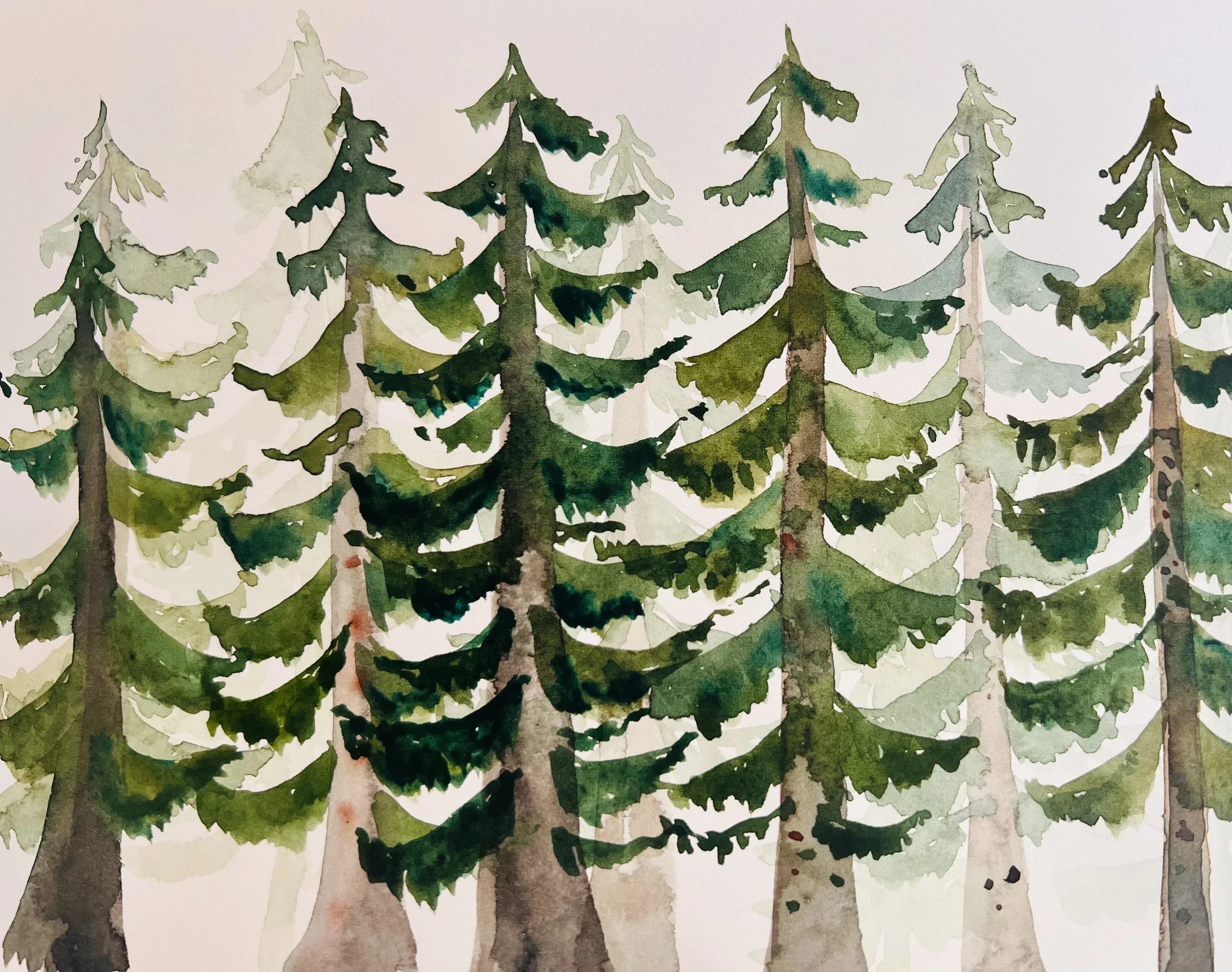 Watercolor Trees Workshop March 27th