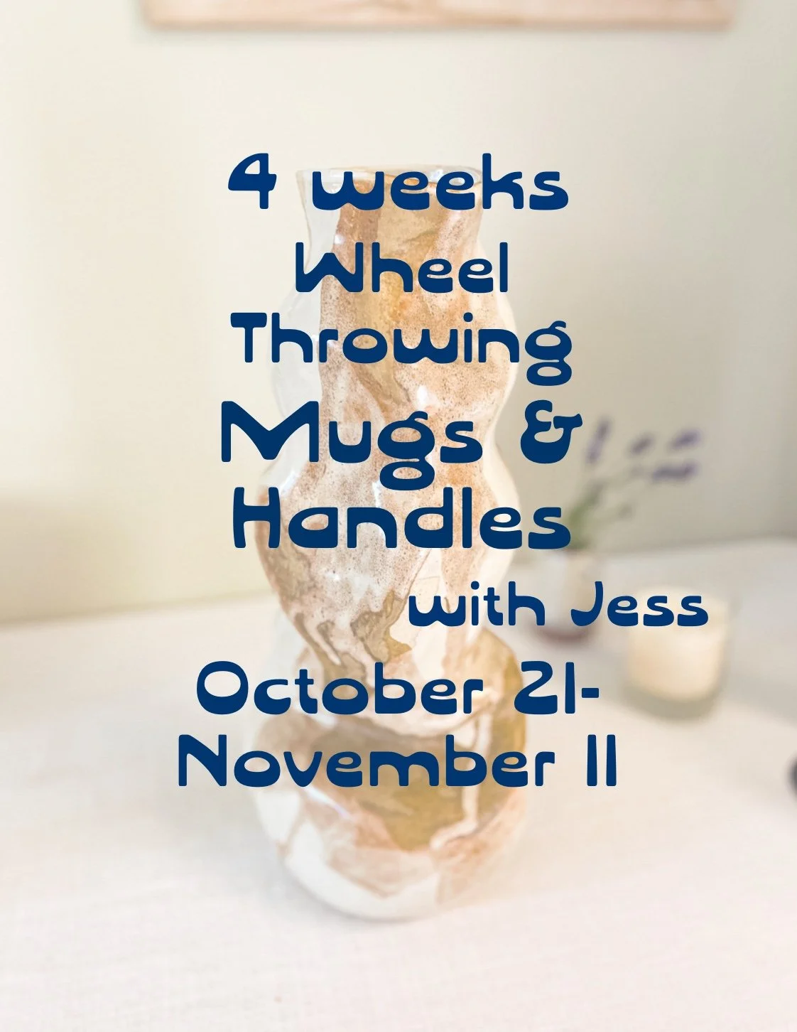 Wheel Throwing-Mugs & Handles with Jess