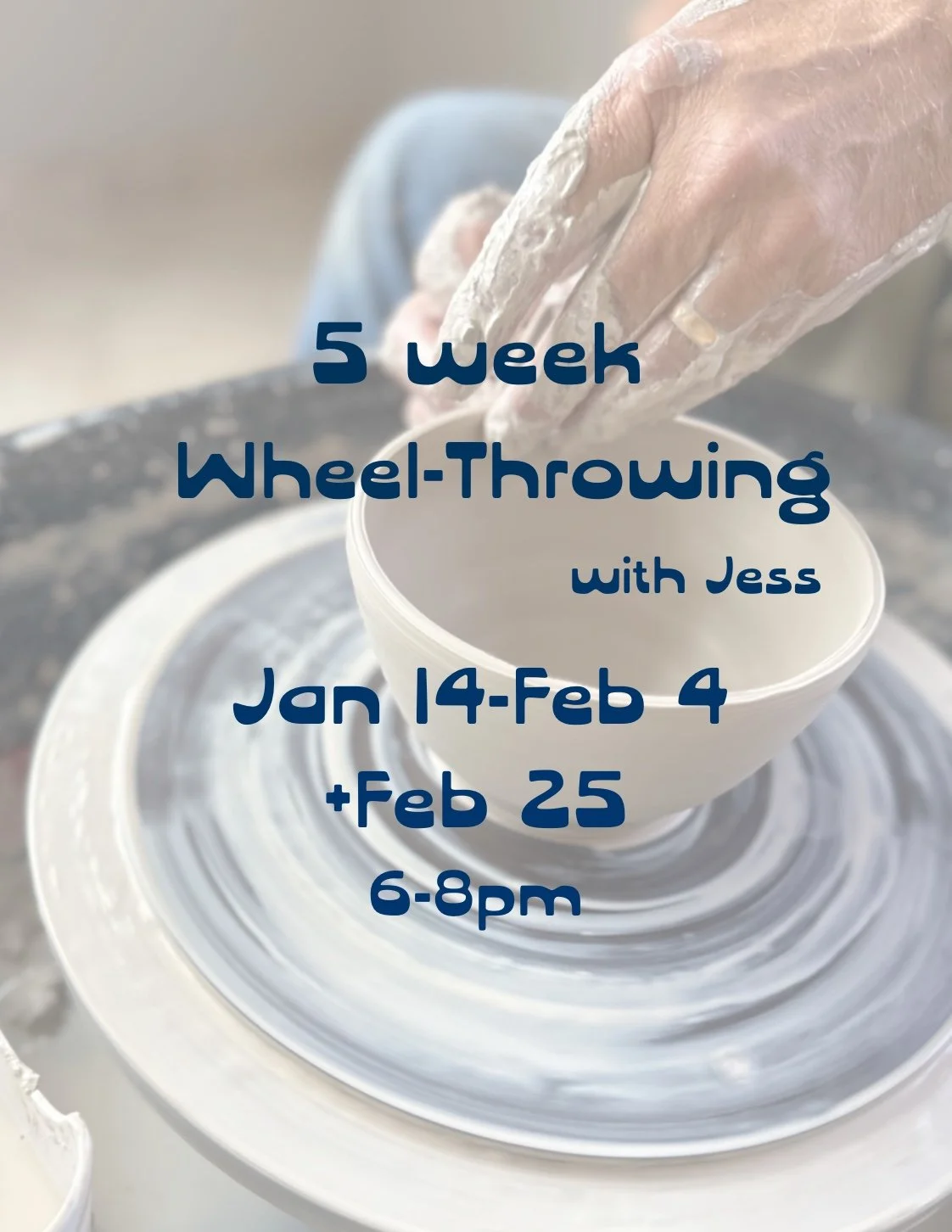 5 Week Wheel Class with Jess ~Jan/Feb Wednesday evenings