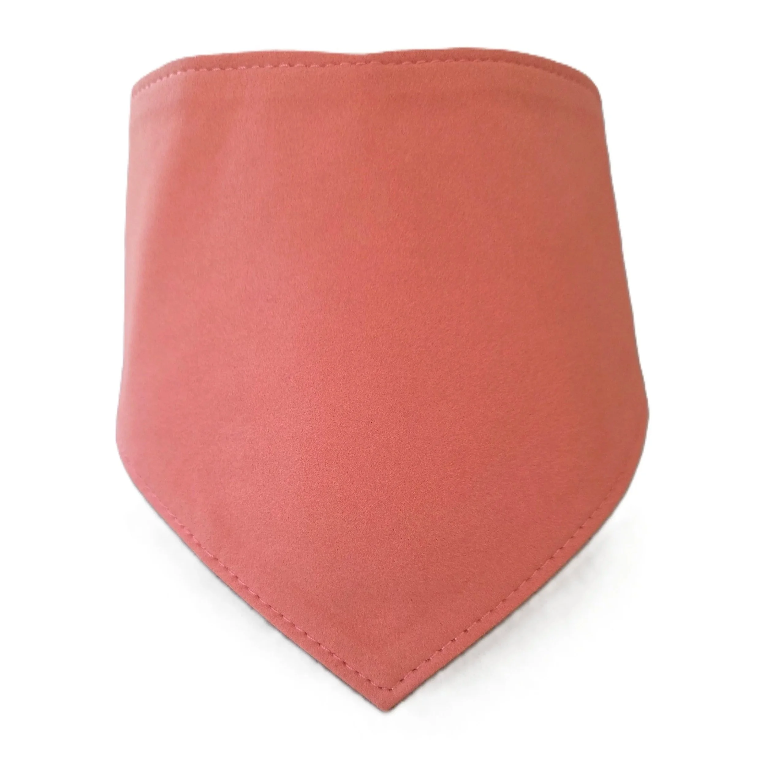 Medium orange suede dog bandana by Best Buddies Bandanas.