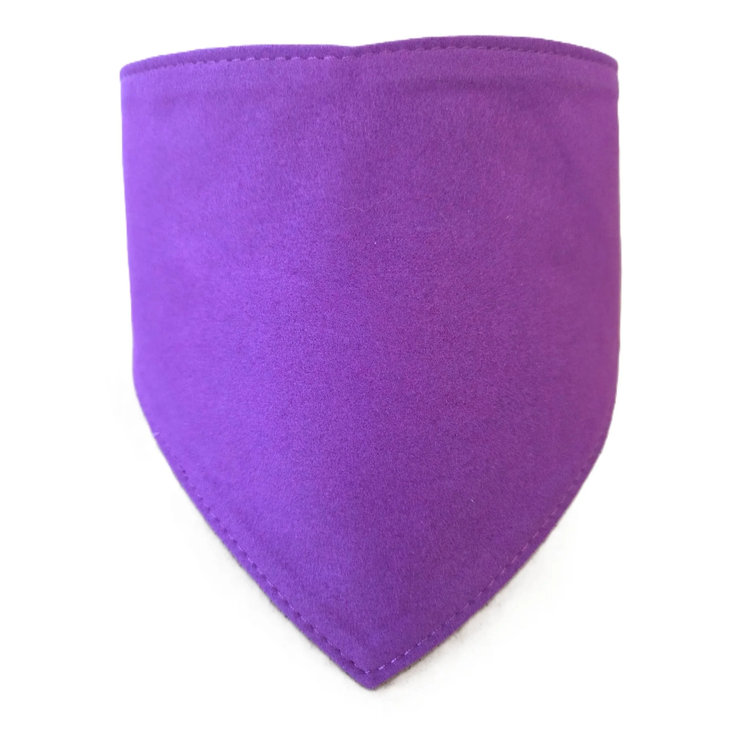 Medium purple suede dog bandana by Best Buddies Bandanas.