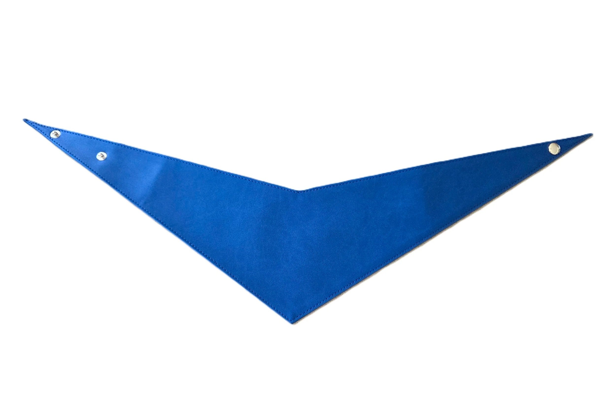 Medium/large royal blue ultra fibre dog bandana by Best Buddies Bandanas, laid flat.
