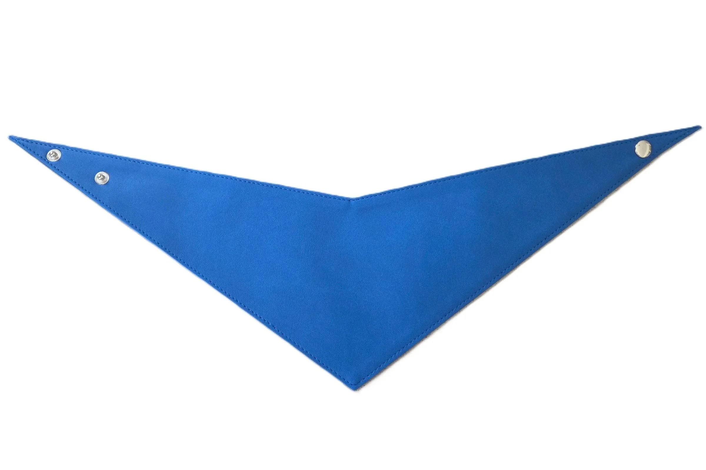 Medium royal blue ultra fibre dog bandana by Best Buddies Bandanas, laid flat.