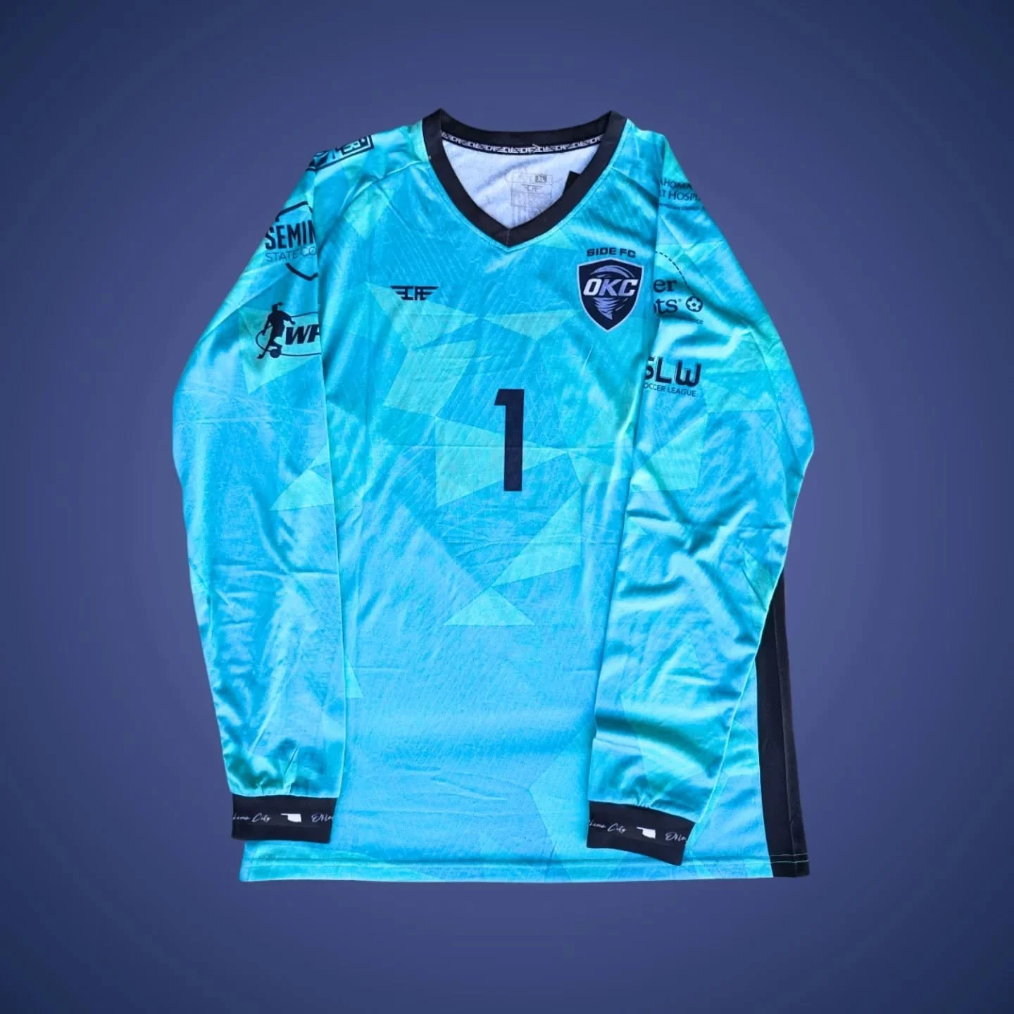 Teal goalkeeper jersey
