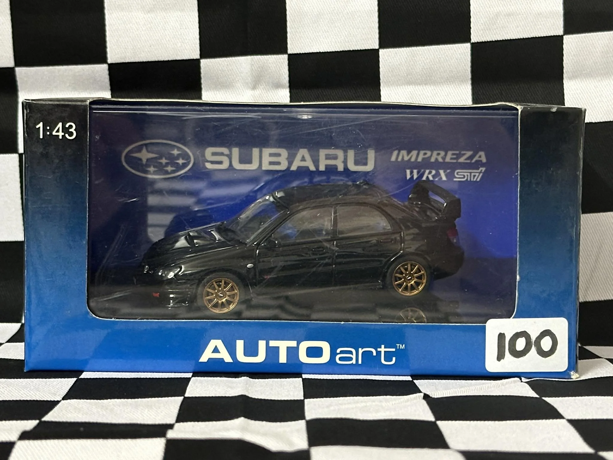 1:43 SCALE SUBARU IMPREZA WRX STI 2006 BLACK