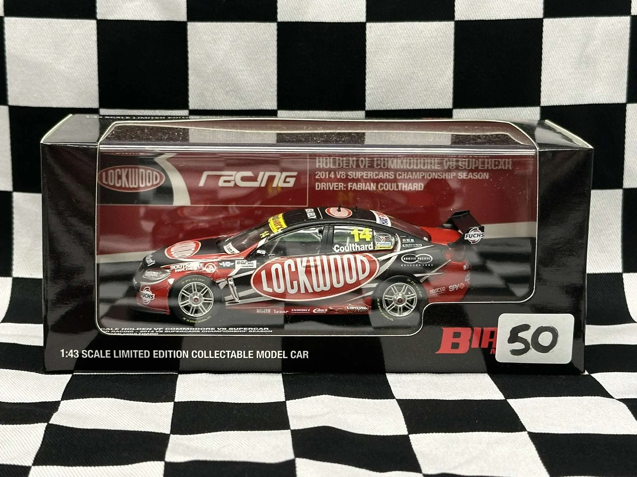 1:43 SCALE HOLDEN VF COMMODORE 2014 SEASON FABIAN COULTHARD