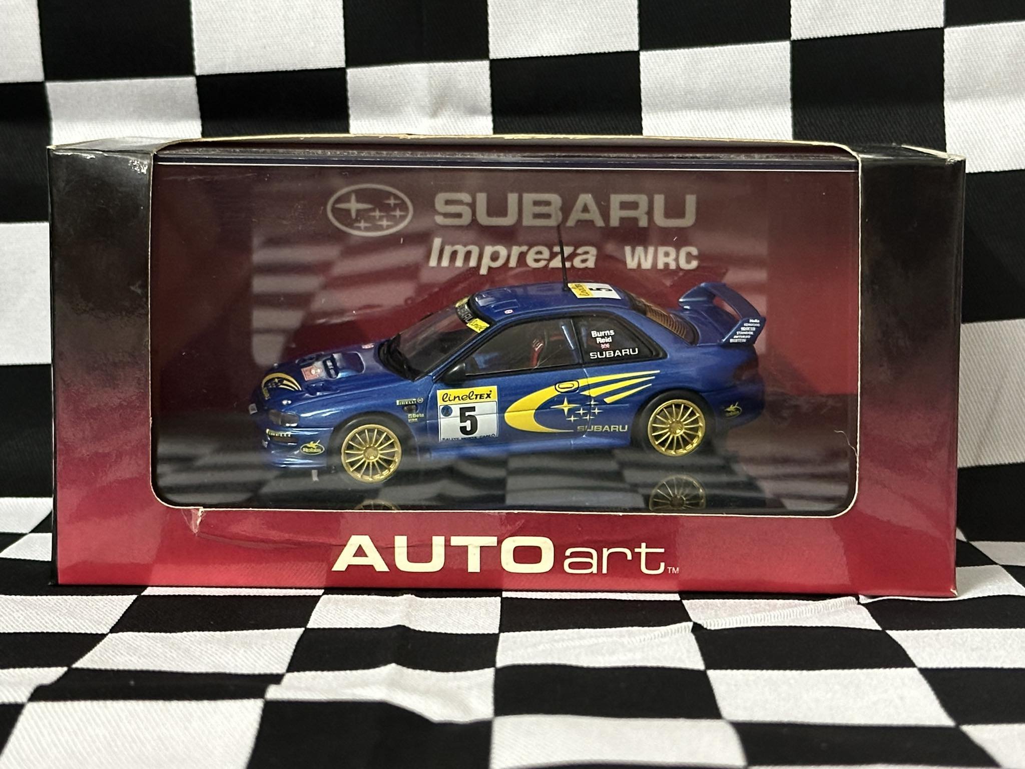 1:43 SCALE SUBARU IMPREZA WRC 1999 BURNS/REID