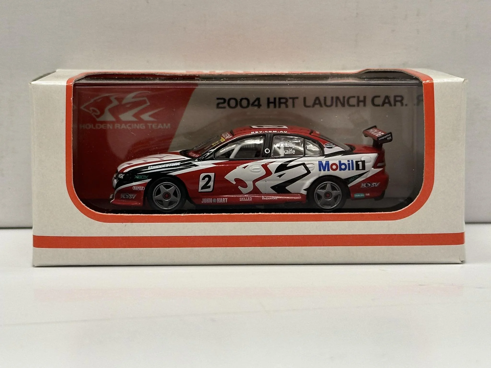 1:64 SCALE HOLDEN VY COMMODORE 2004 HRT LAUNCH CAR SKAIFE/KELLY