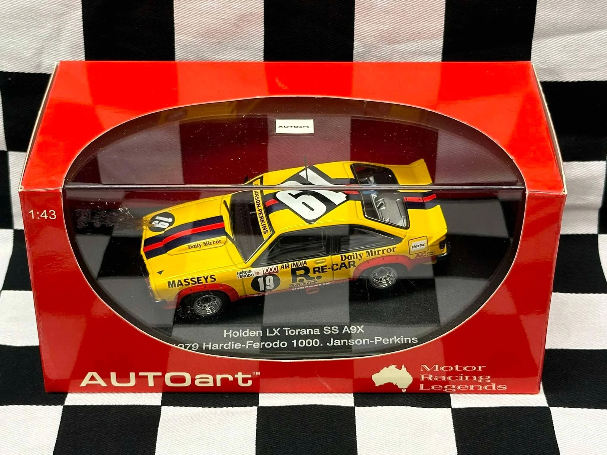 1:43 SCALE HOLDEN LX TORANA SS A9X 1979 BATHURST JANSON/PERKINS