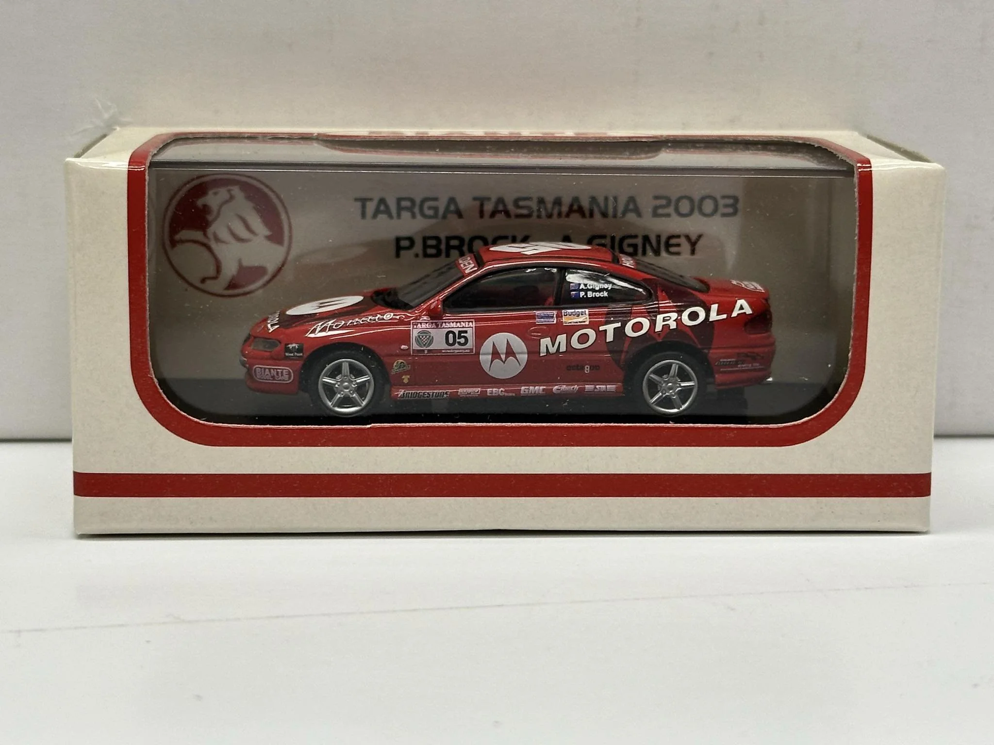 1:64 SCALE HOLDEN CV8 MONARO 2003 TARGA TASMANIA BROCK/GIGNEY