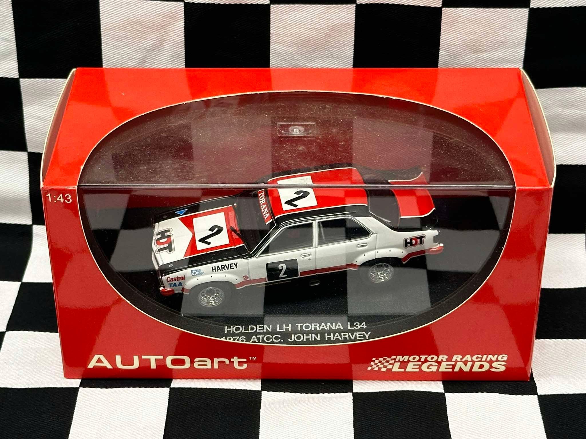 1:43 SCALE HOLDEN LH TORANA L34 1976 ATCC JOHN HARVEY