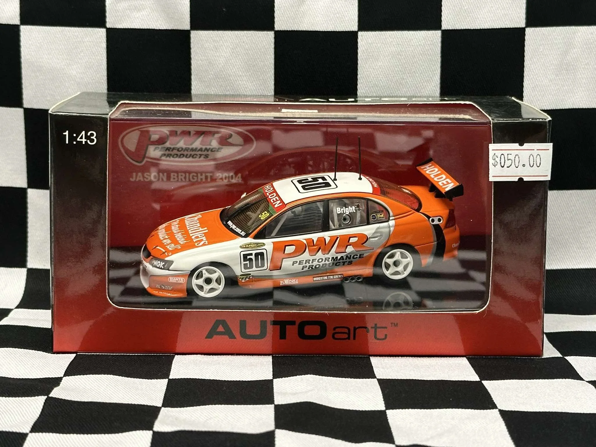 1:43 SCALE HOLDEN VY COMMODORE 2004 PWR JASON BRIGHT