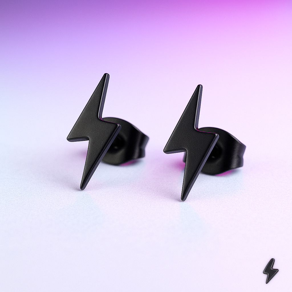 Retro Revolution Lightning Bolt Earrings