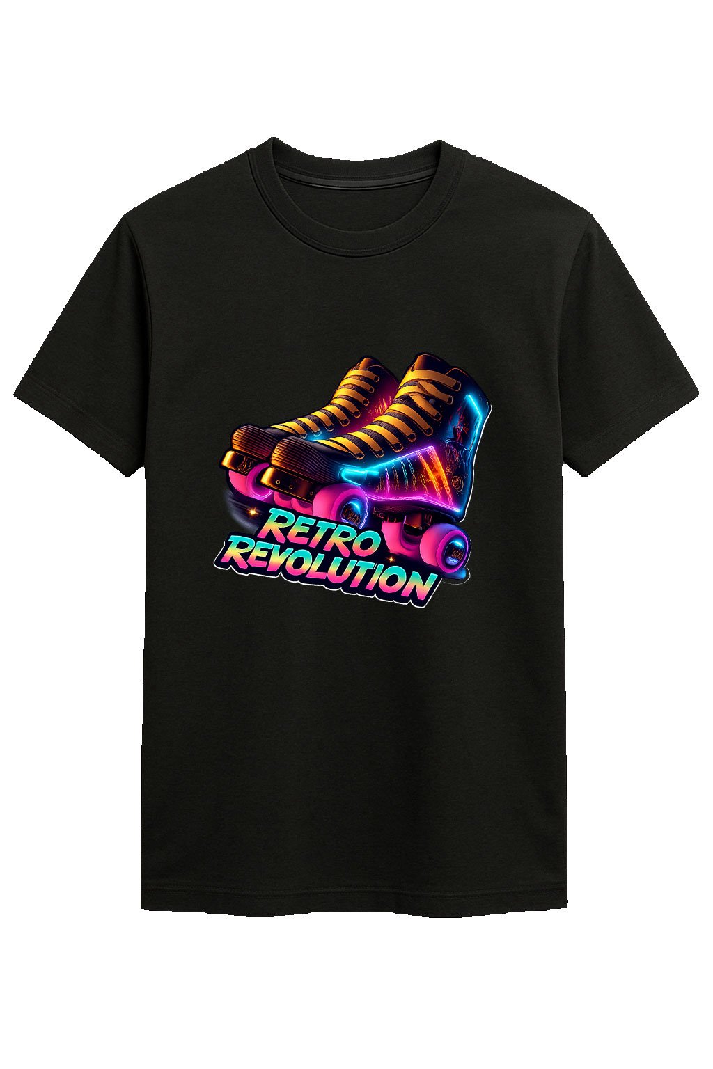 Midnight Neon Roller Skates Tee
