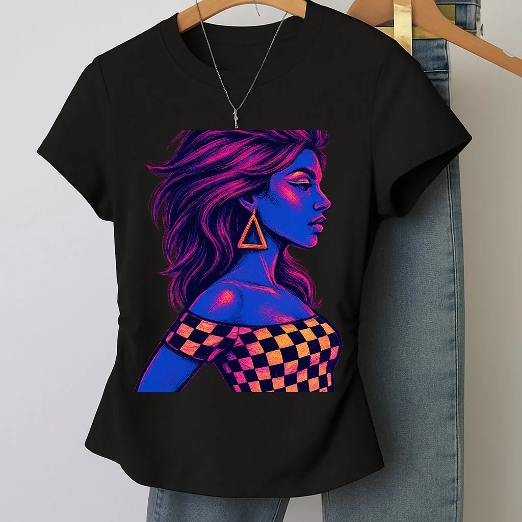Ultraviolet Rebel Neon Portrait Tee